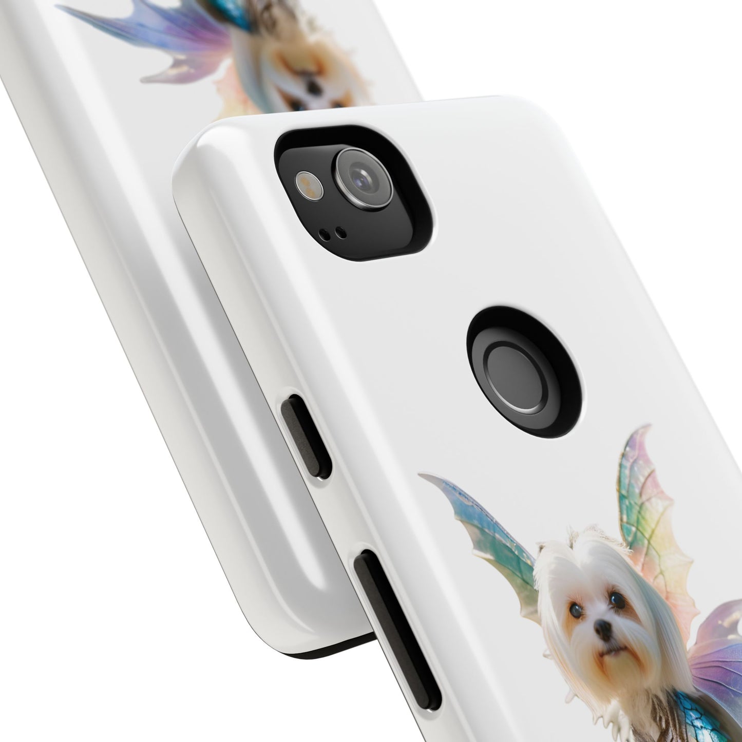 Maltese Dog with Wings Tough Phone Cases