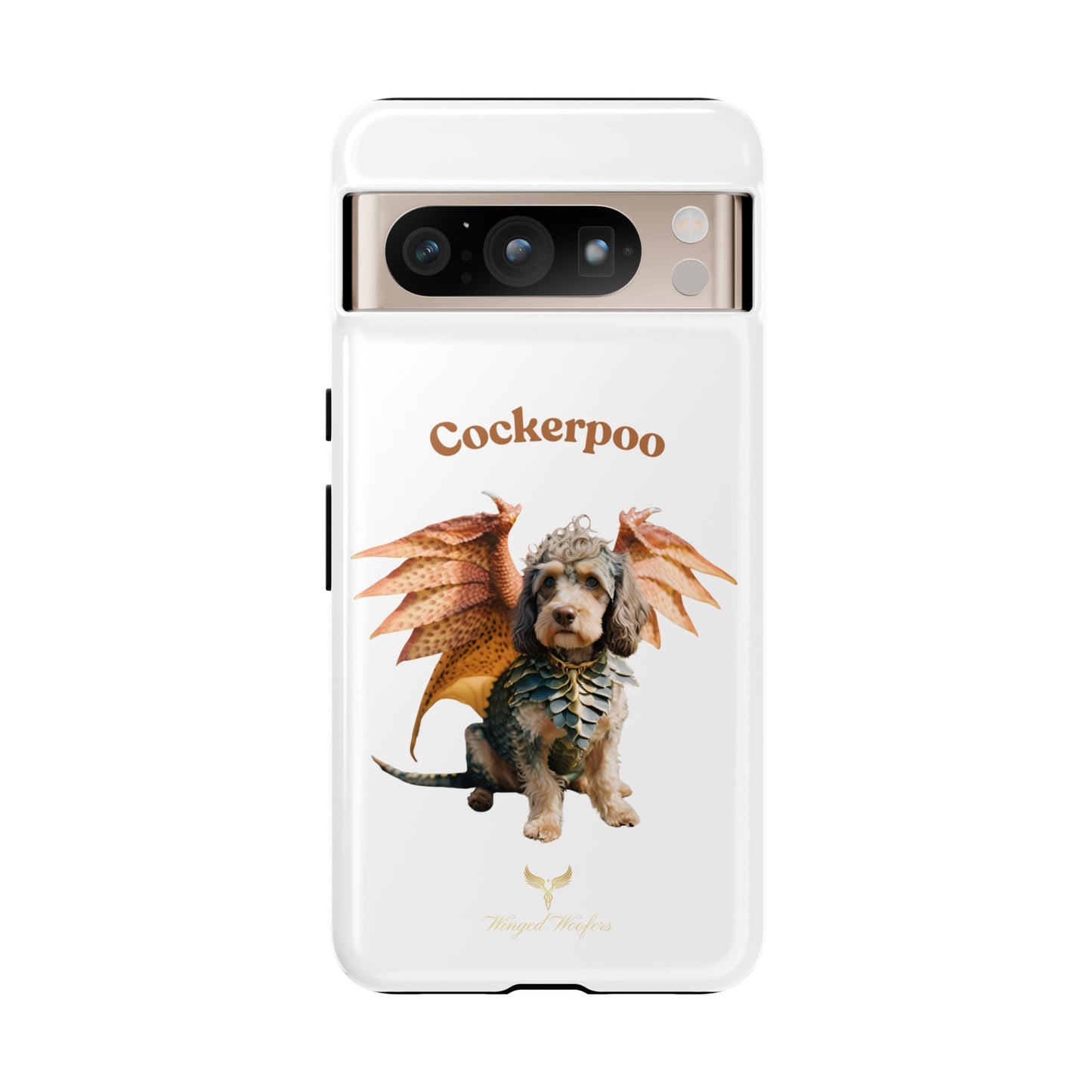 Cockerpoo Dragon Phone Case – Tough & Whimsical Pet Lover Gift