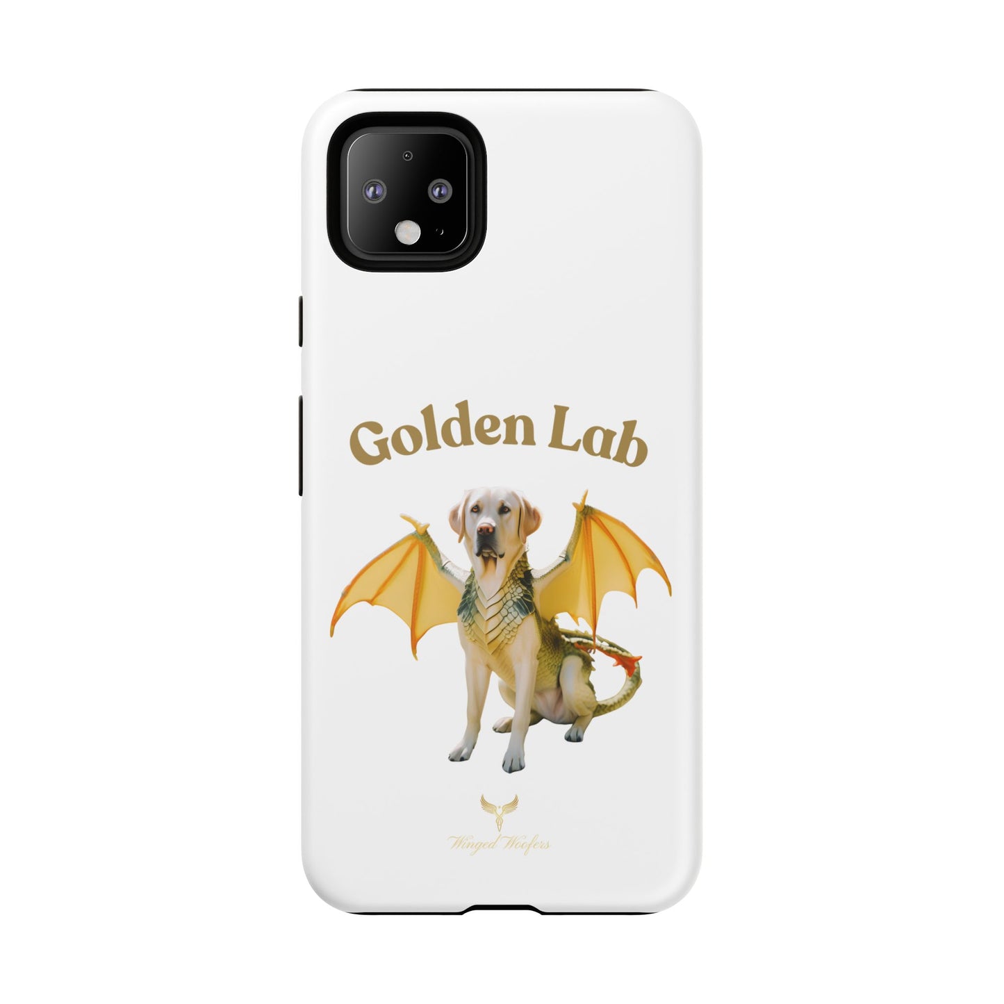 Golden Lab Dragon Phone Case - Tough Protection with a Fun Twist