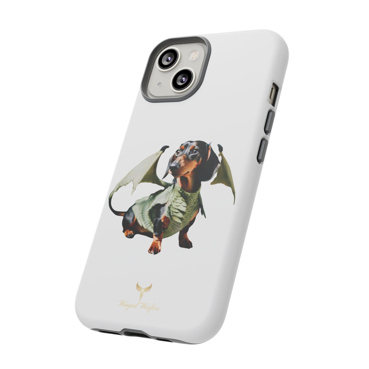 Whimsical Dragon Dog Phone Case - Tough Cases for Pet Lovers