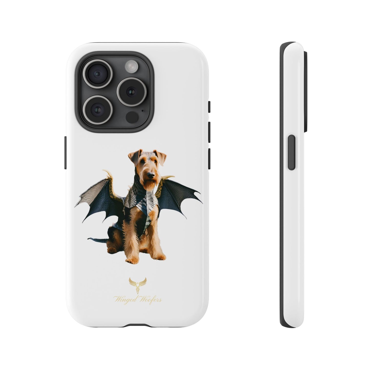 Cool Dragon Airedale Terrier Dog Phone Case - Tough Cases for Pet Lovers