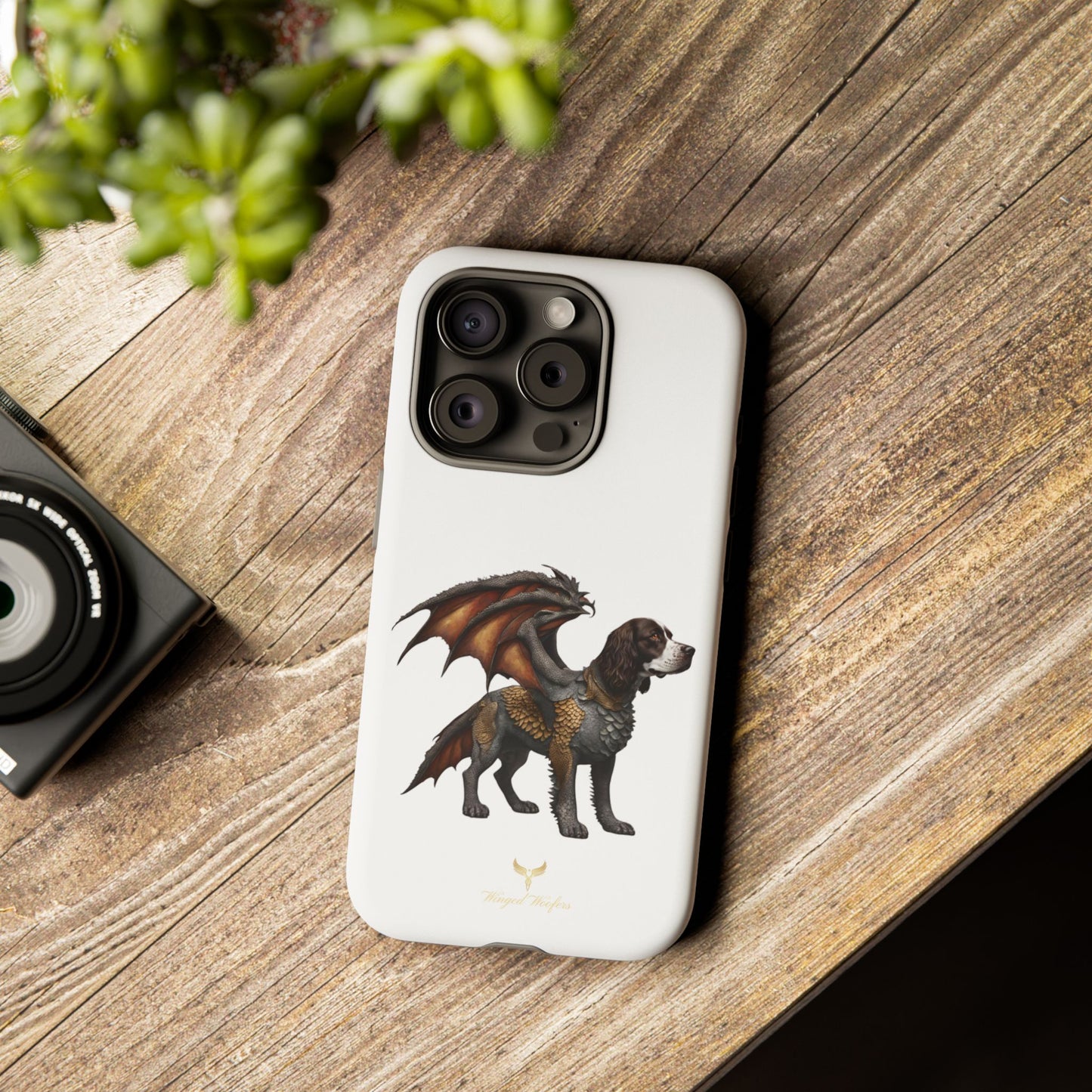 Fantasy Springer Spaniel as a Dragon Phone Case - Tough Cases for Pet Lovers