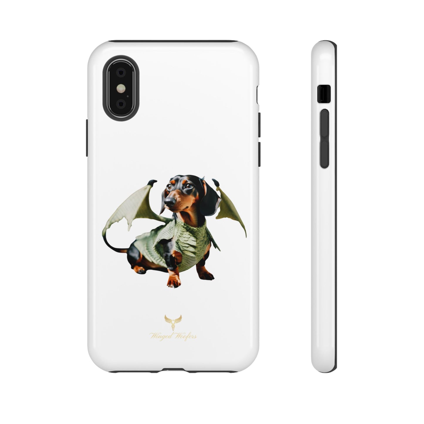 Whimsical Dragon Dog Phone Case - Tough Cases for Pet Lovers