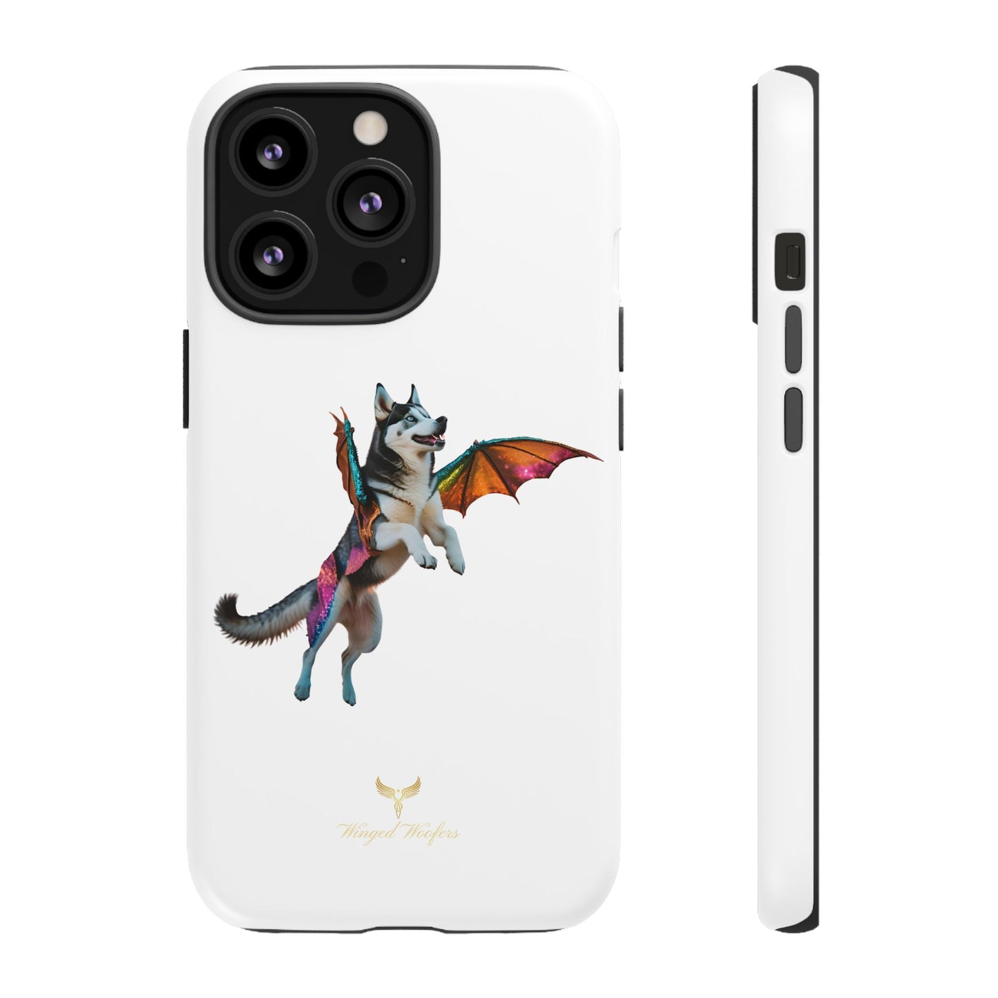 Magical Husky Pet Phone Case - Winged Dog Design | Tough Cases | Unique Animal Lover Gift