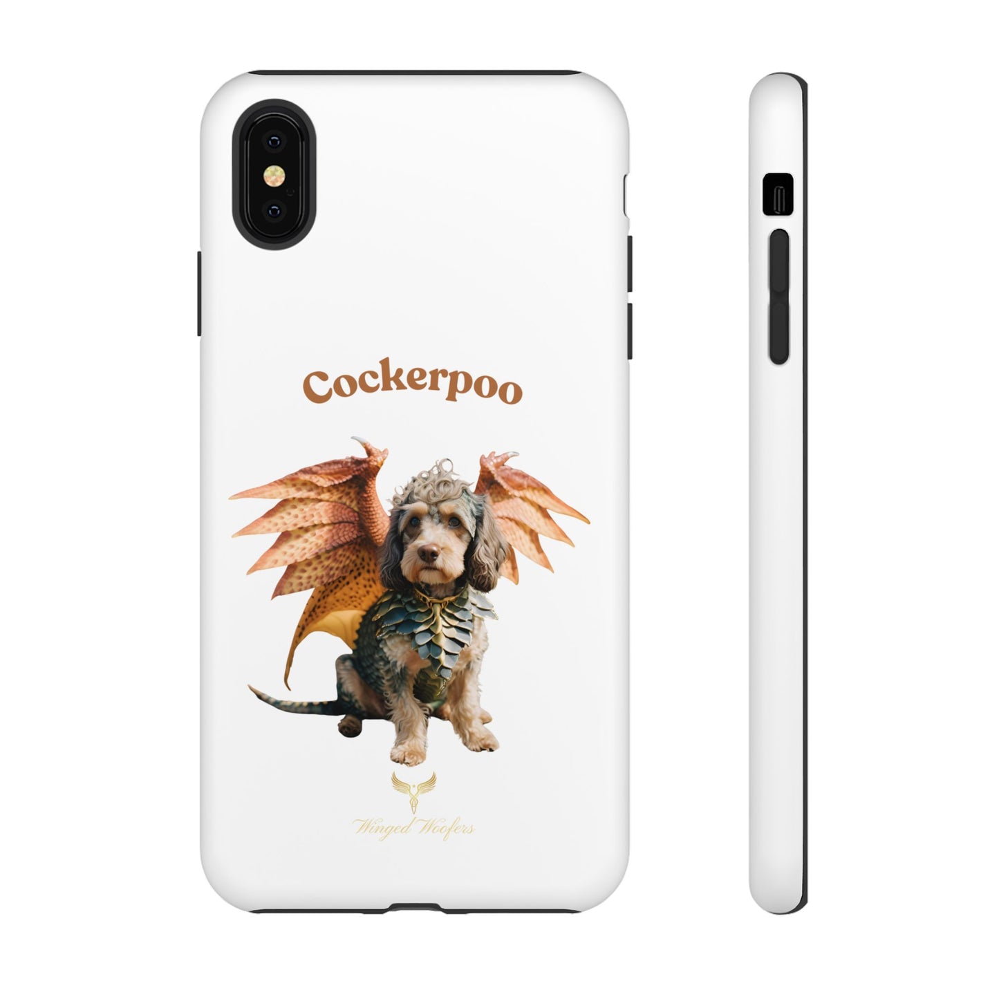 Cockerpoo Dragon Phone Case – Tough & Whimsical Pet Lover Gift