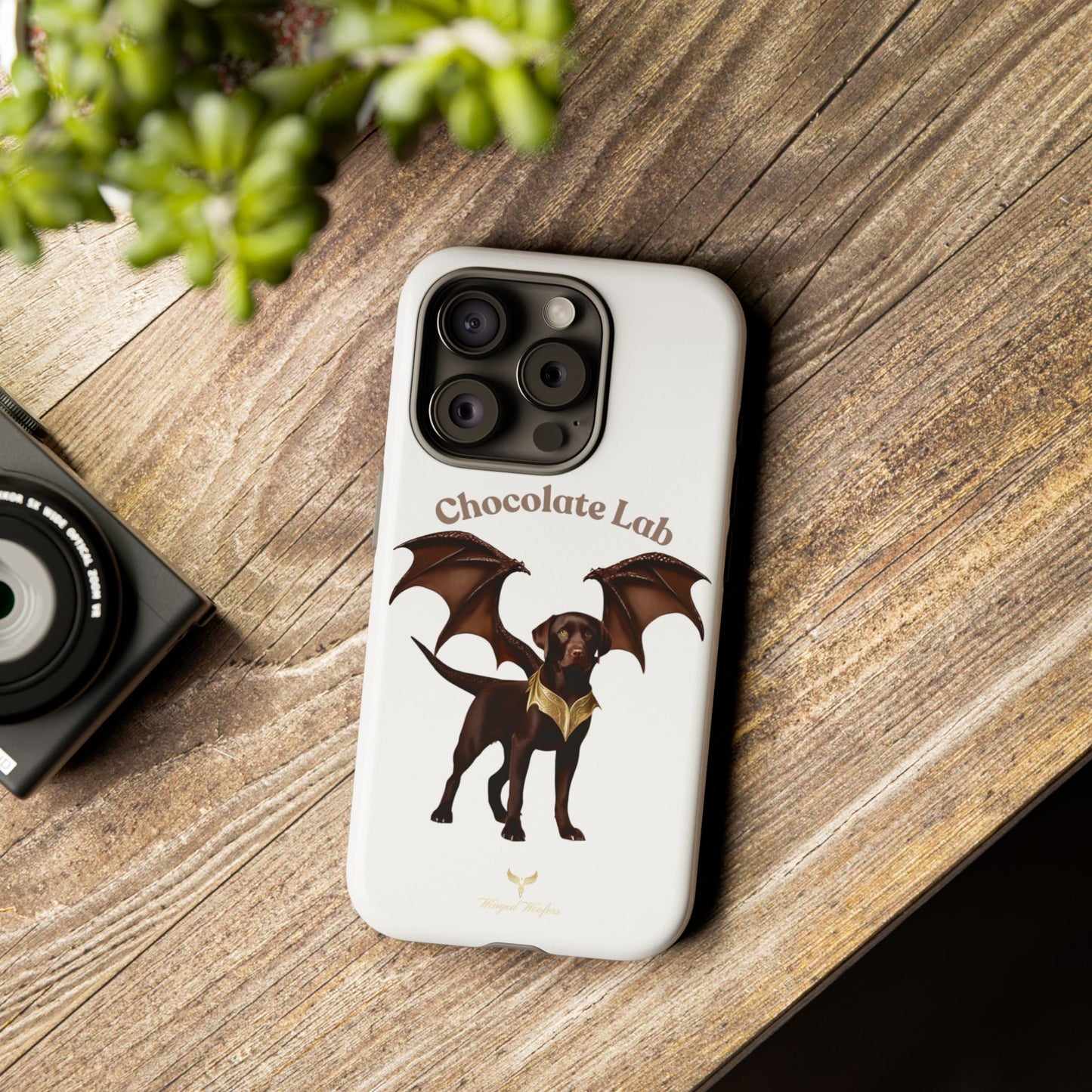 Chocolate Lab Dragon Phone Case - Tough & Stylish for Dog Lovers