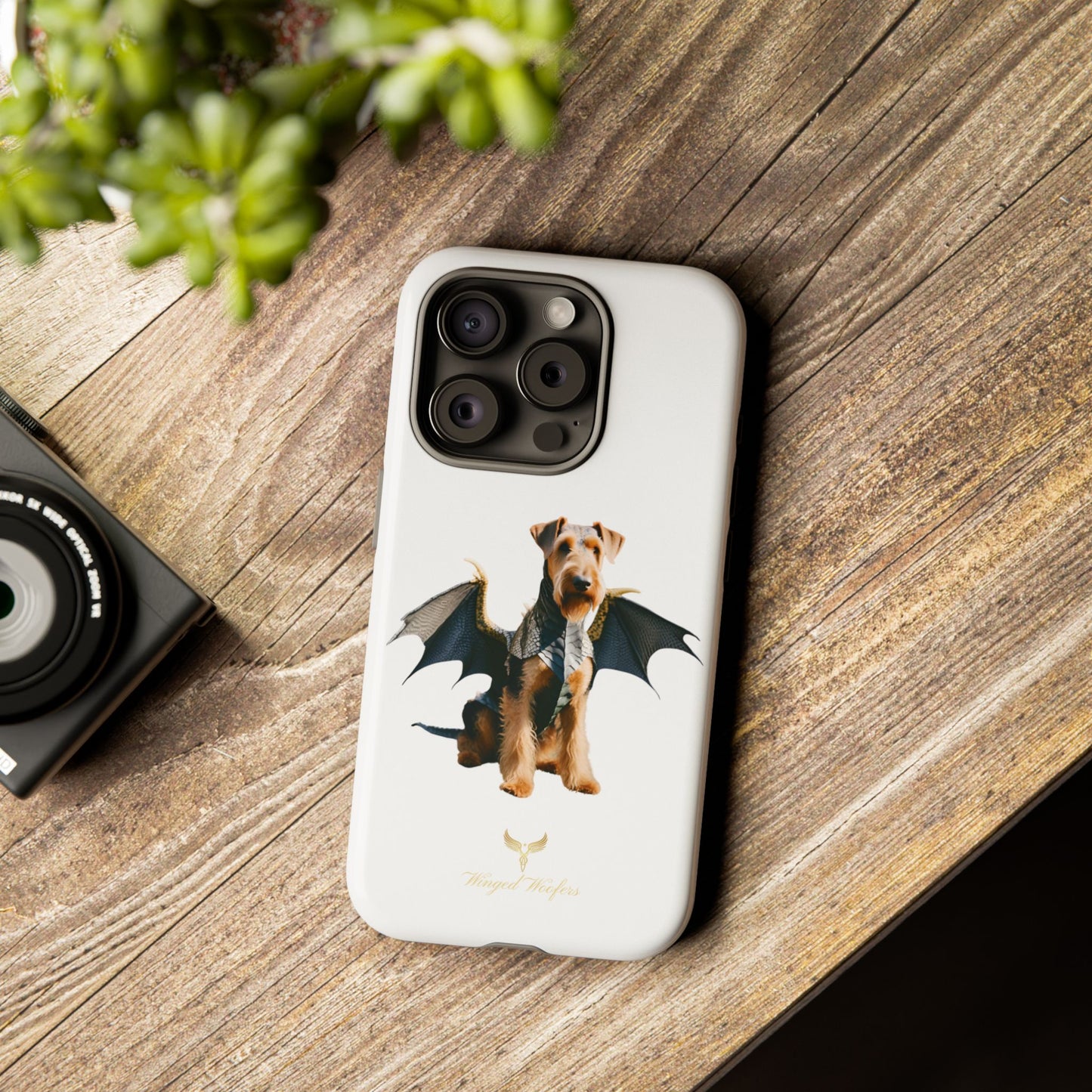 Cool Dragon Airedale Terrier Dog Phone Case - Tough Cases for Pet Lovers