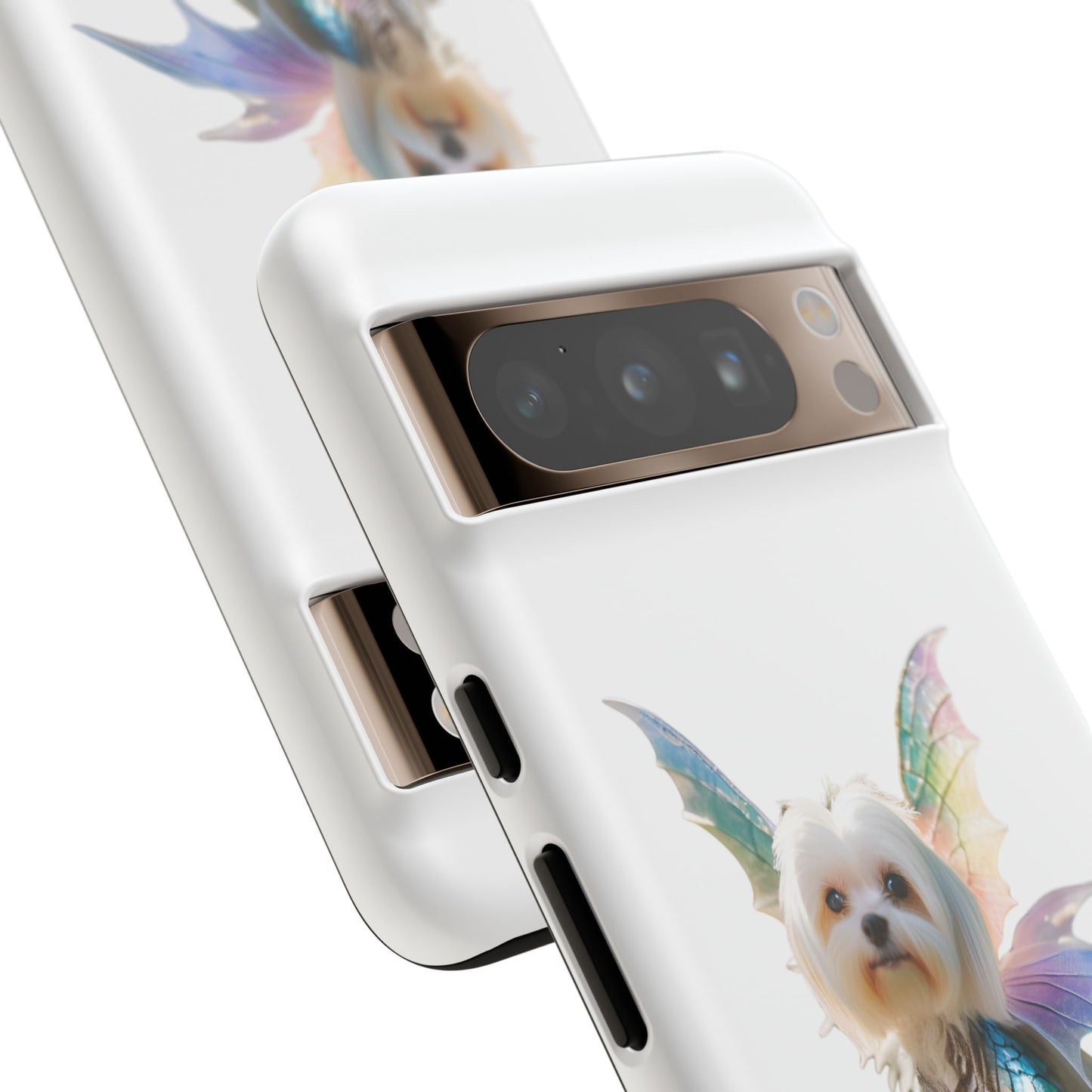 Maltese Dog with Wings Tough Phone Cases