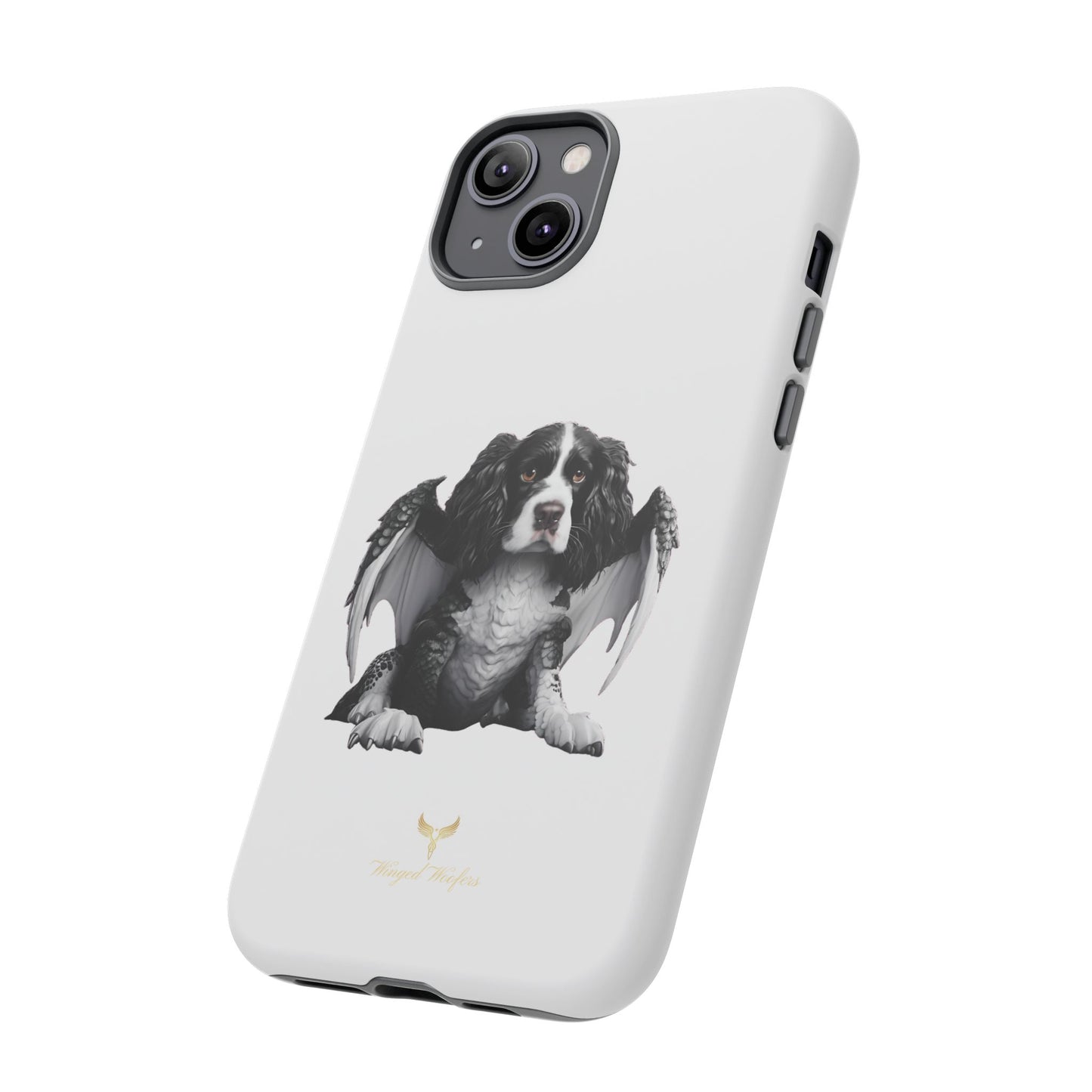 Springer Spaniel Puppy Dragon Winged Dog Phone Case - Tough Cases for Pet Lovers