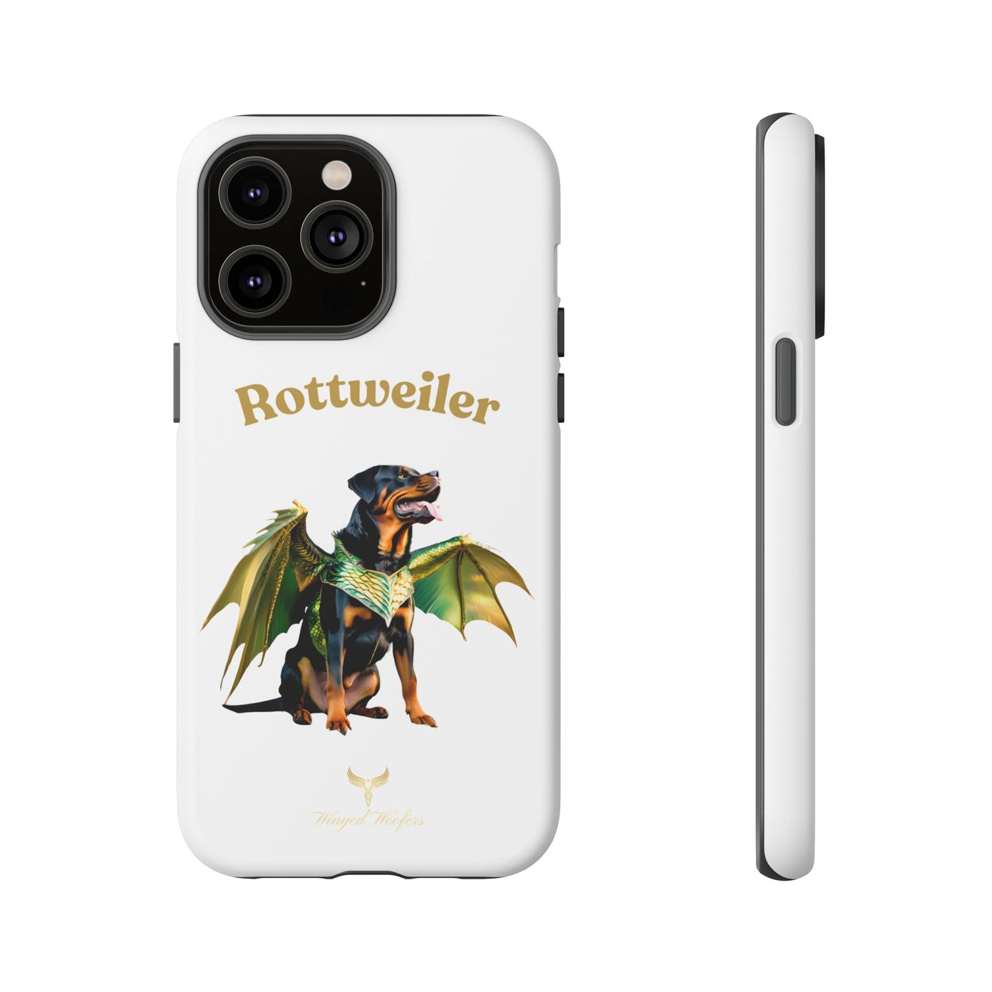 Rottweiler Dragon Wings Phone Case - Tough Cases for Dog Lovers