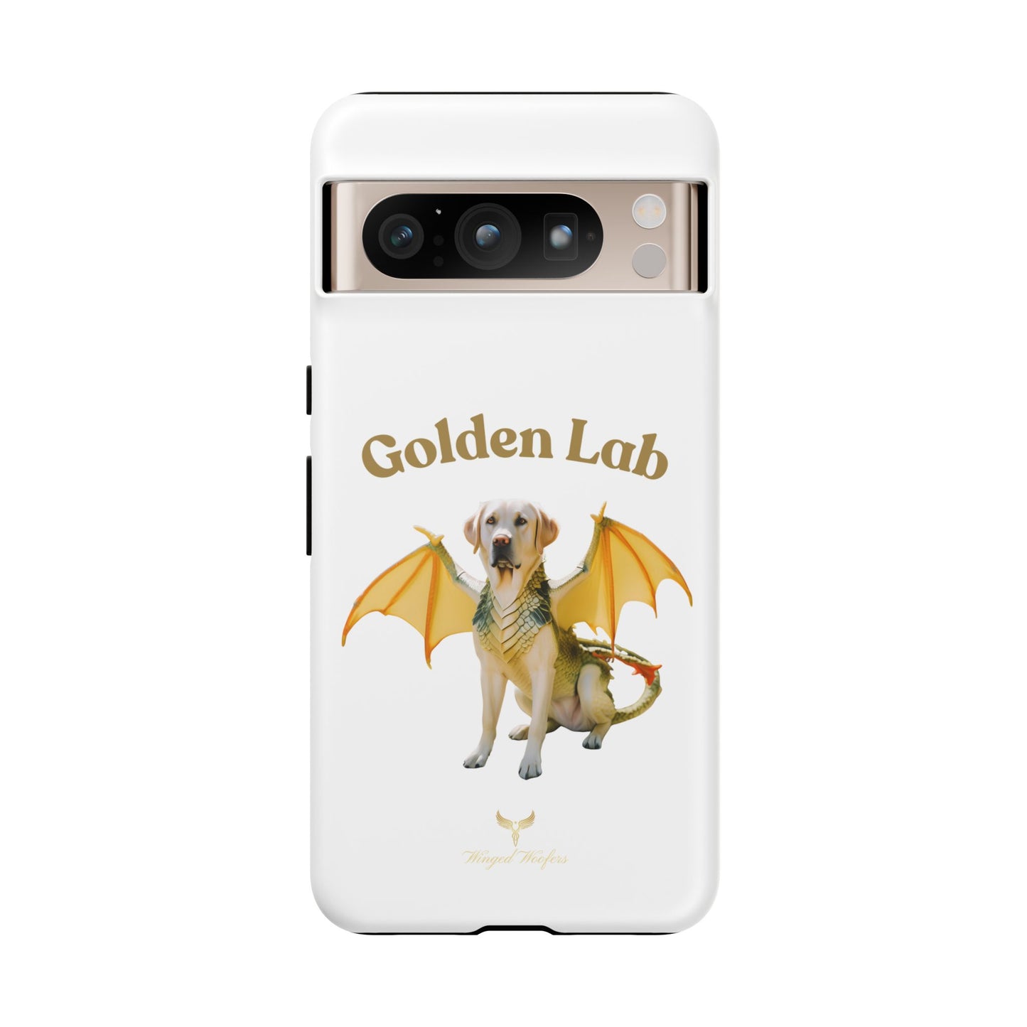 Golden Lab Dragon Phone Case - Tough Protection with a Fun Twist