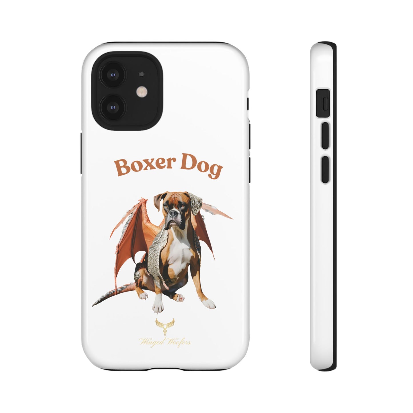 Boxer Dog Dragon Art Phone Case - Tough Cases