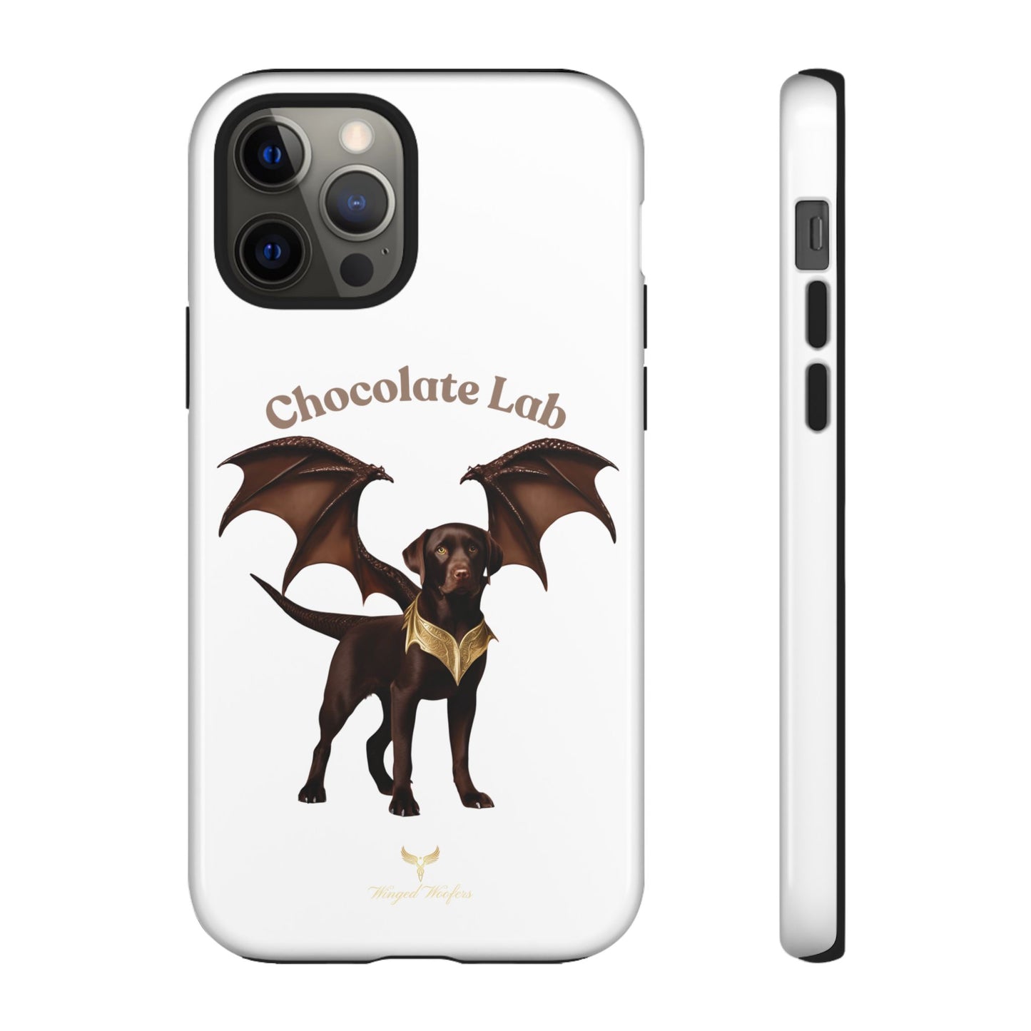 Chocolate Lab Dragon Phone Case - Tough & Stylish for Dog Lovers