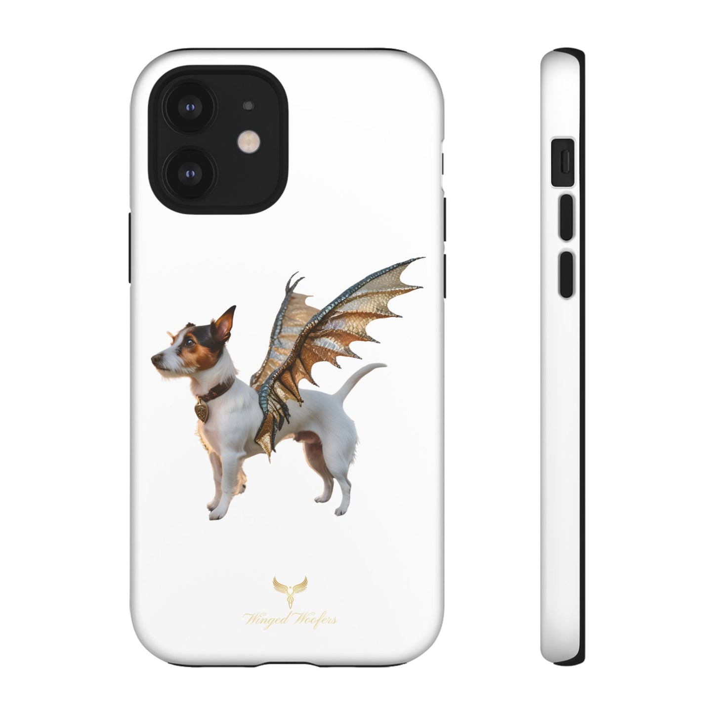 Fantasy Pet Phone Case - Tough Cases with Winged Jack Russell Dog Design