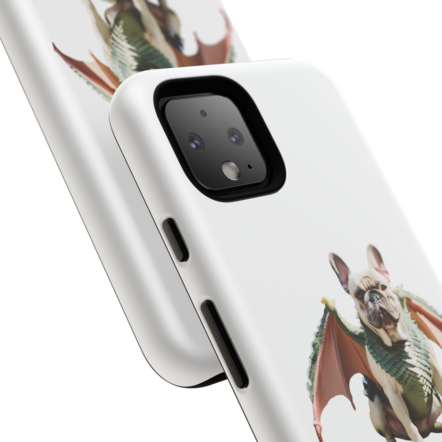 Fantasy French Bulldog Pet Phone Case with Dog in Wings Design