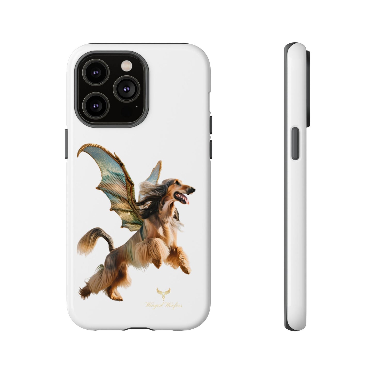 Magical Afghan Hound Dog Phone Case - Tough Cases with Winged Design