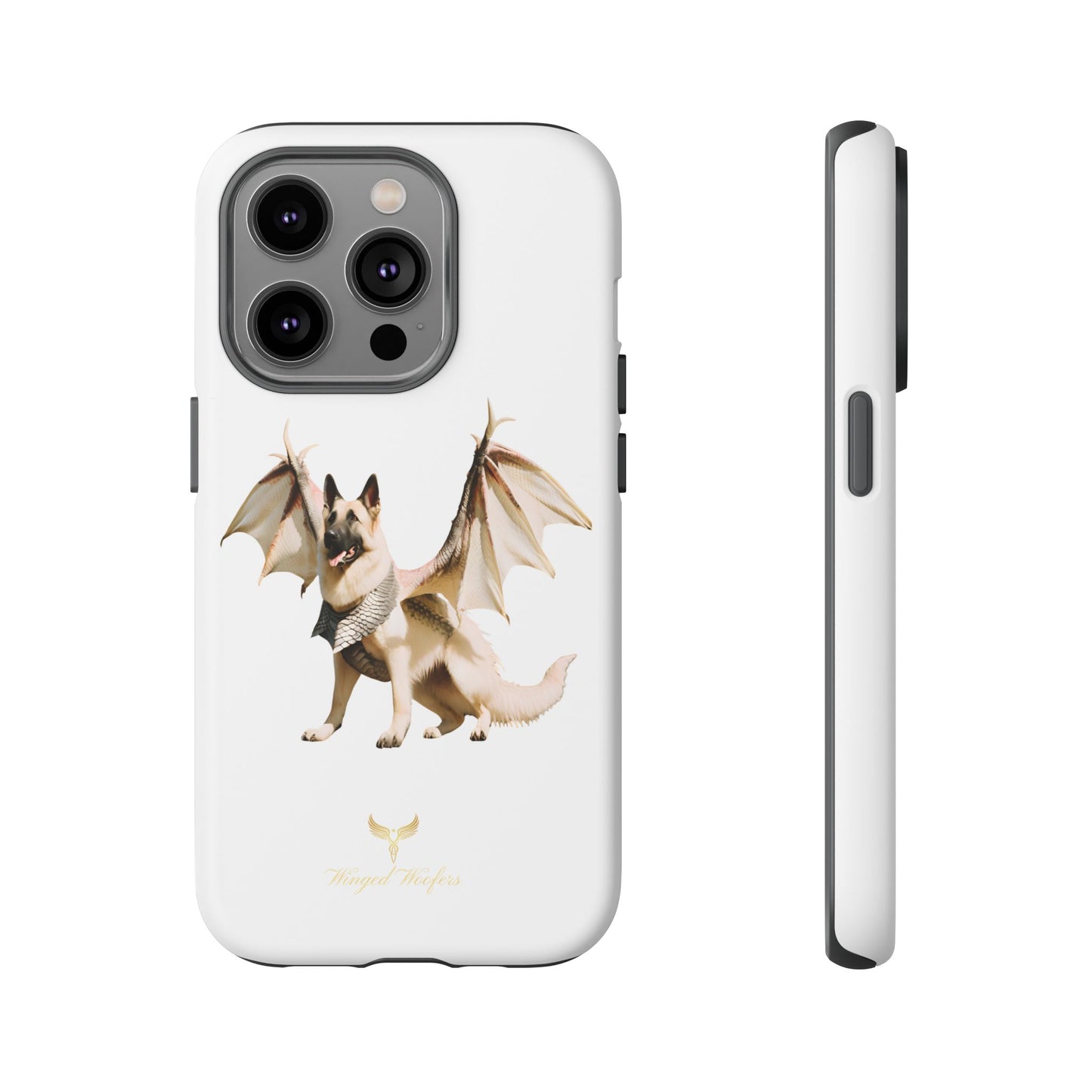 Magical White German Shepherd Dragon Dog Phone Case - Tough, Stylish Protection