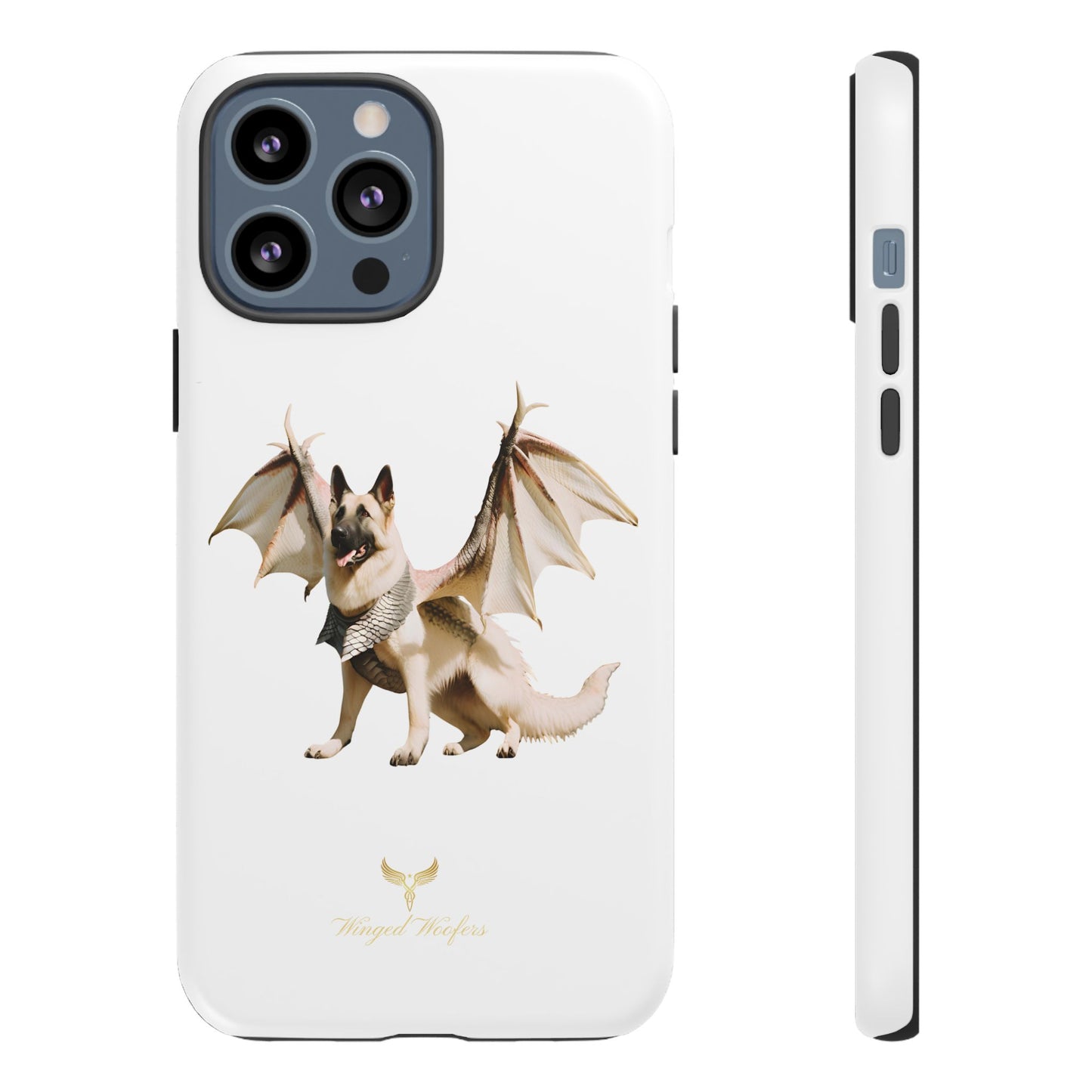 Magical White German Shepherd Dragon Dog Phone Case - Tough, Stylish Protection