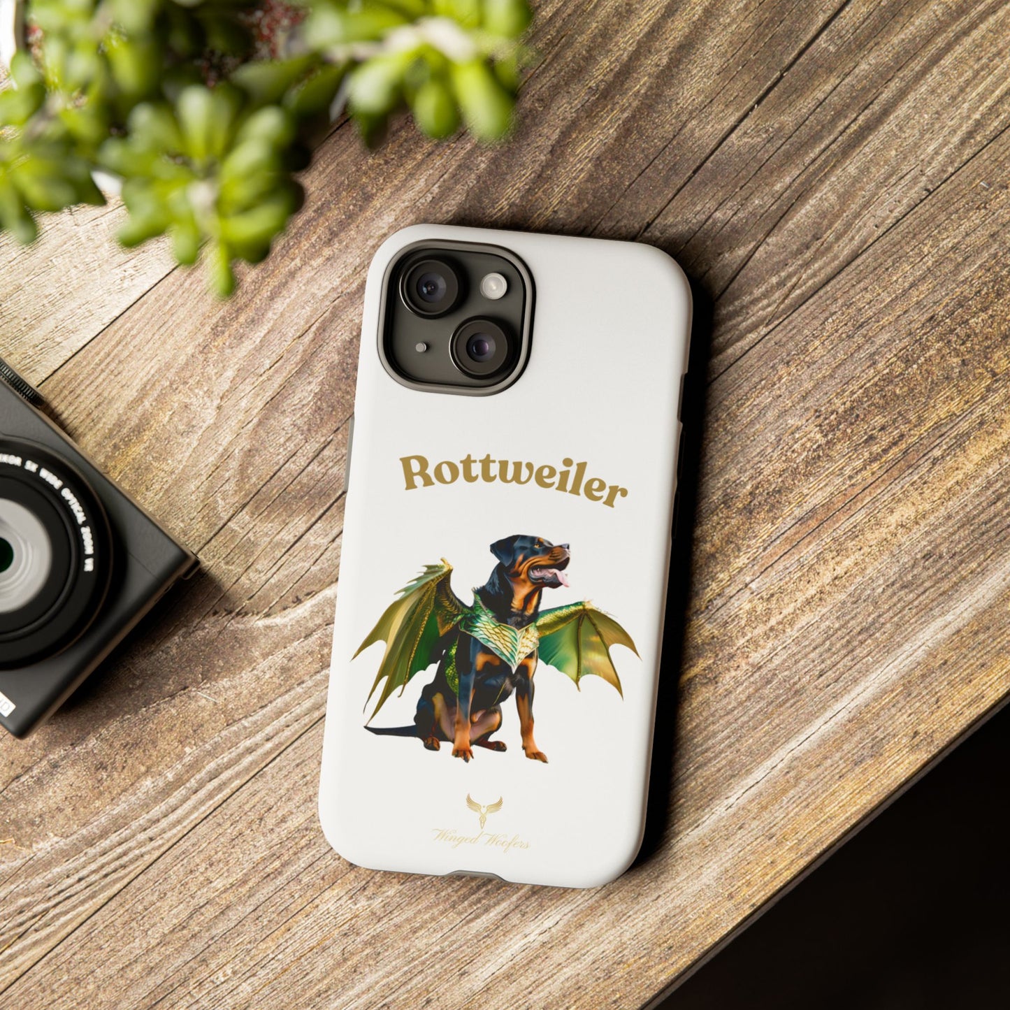 Rottweiler Dragon Wings Phone Case - Tough Cases for Dog Lovers