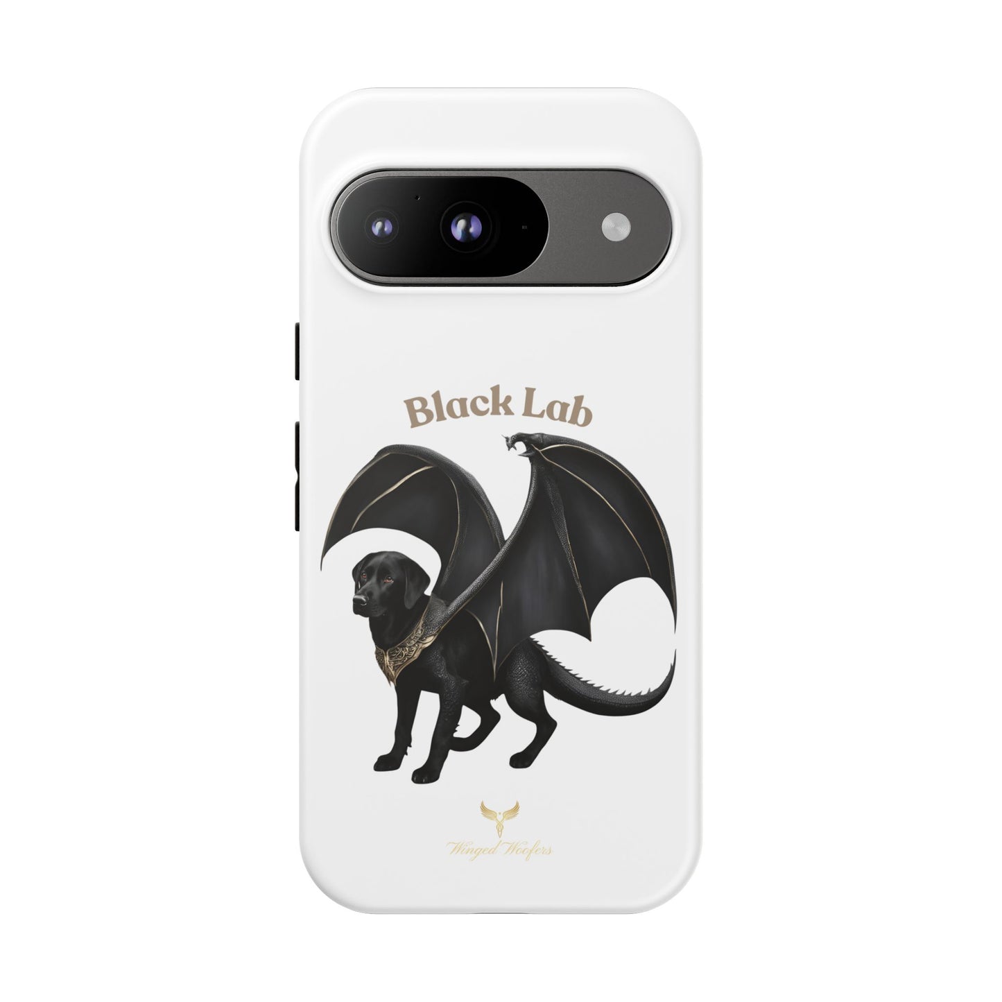 Black Labrador Dragon Case - Tough Phone Case for Pet Lovers