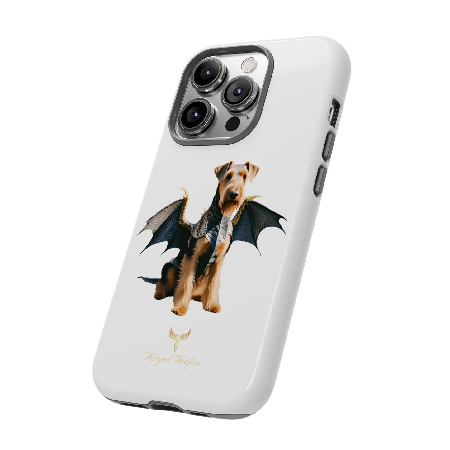 Cool Dragon Airedale Terrier Dog Phone Case - Tough Cases for Pet Lovers