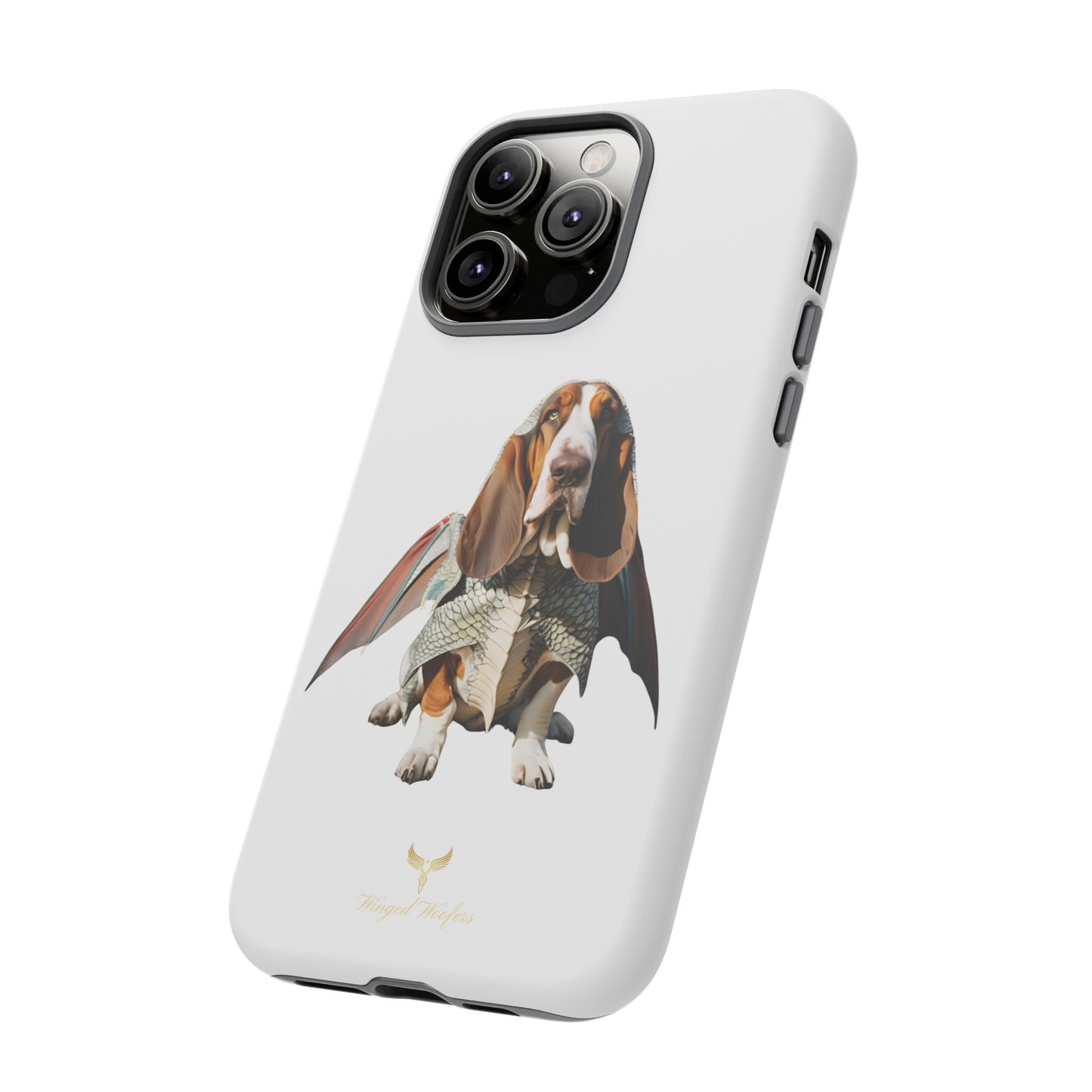 Whimsical Basset Hound Dog Phone Case - Tough Cases for Animal Lovers