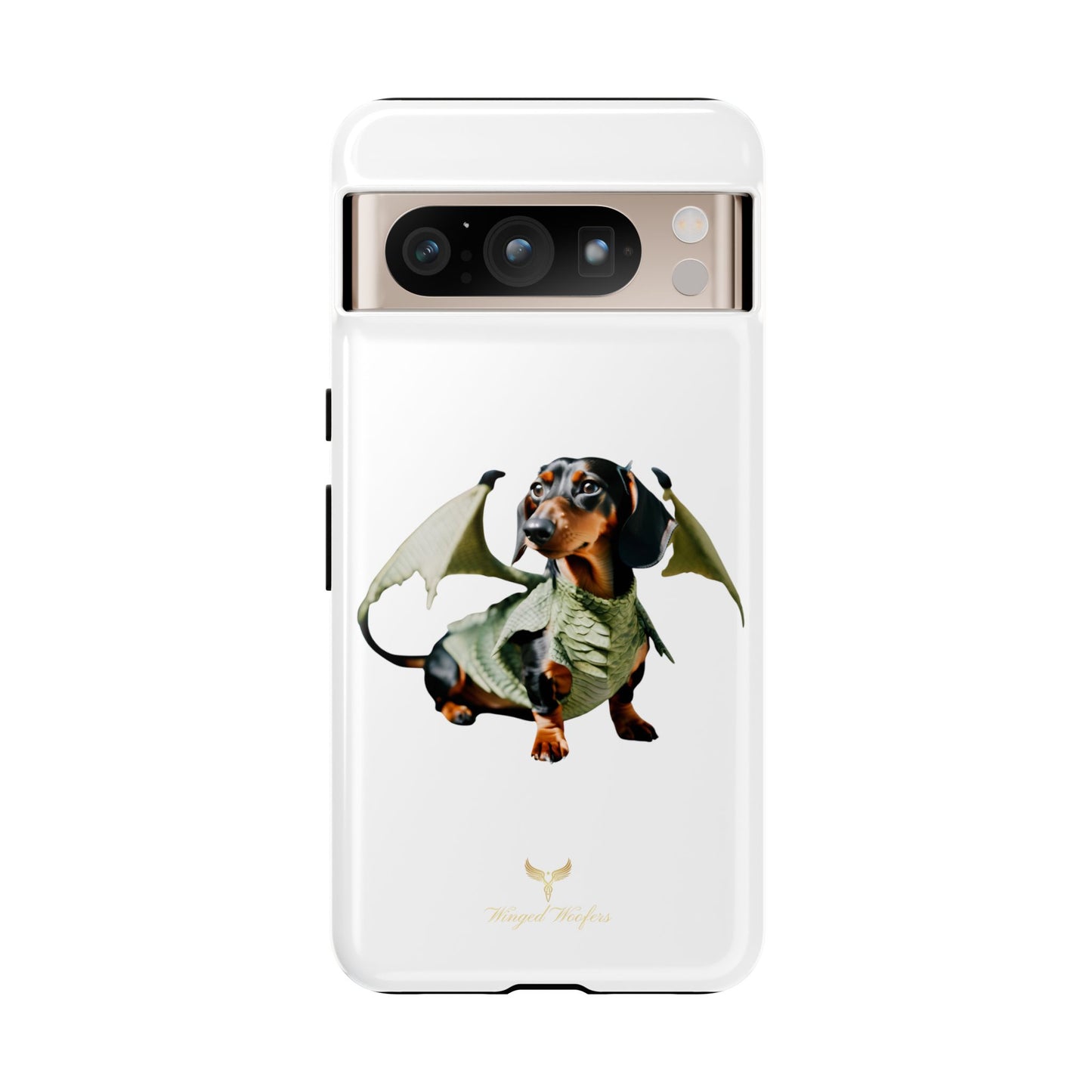 Whimsical Dragon Dog Phone Case - Tough Cases for Pet Lovers