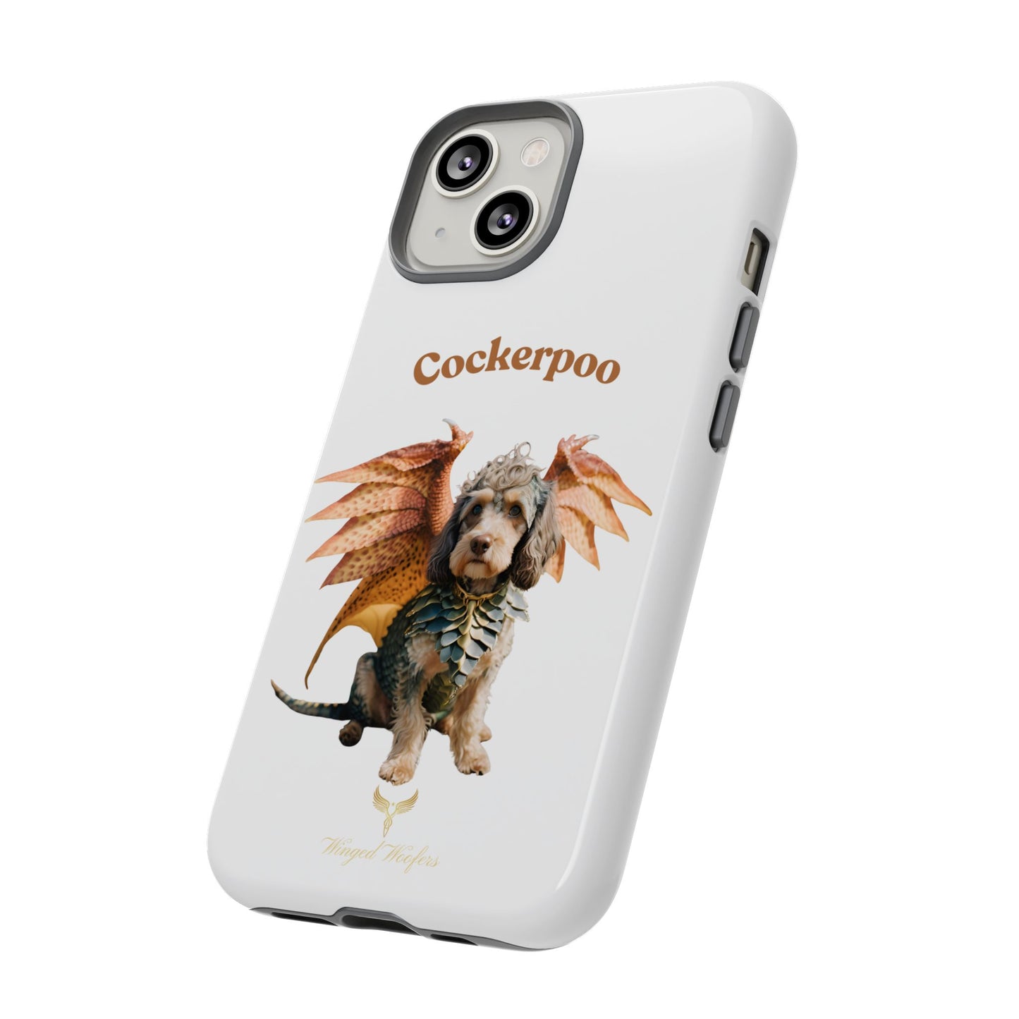 Cockerpoo Dragon Phone Case – Tough & Whimsical Pet Lover Gift