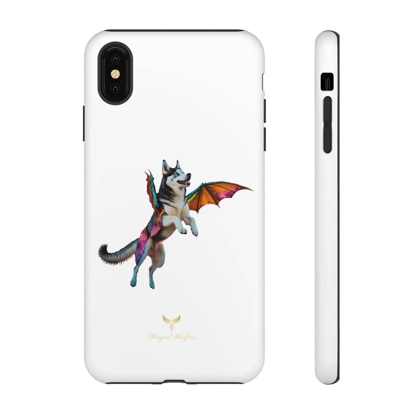 Magical Husky Pet Phone Case - Winged Dog Design | Tough Cases | Unique Animal Lover Gift