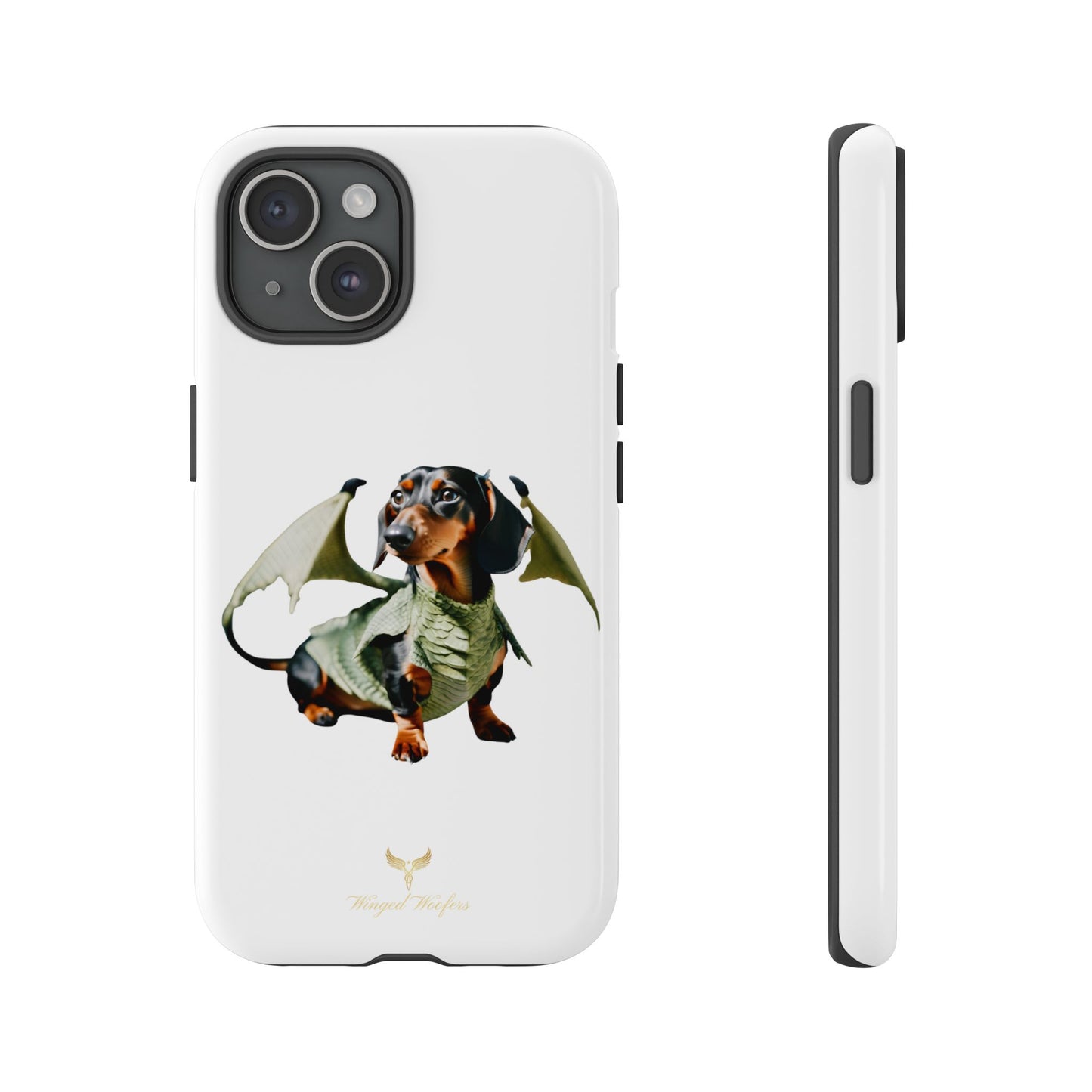 Whimsical Dragon Dog Phone Case - Tough Cases for Pet Lovers