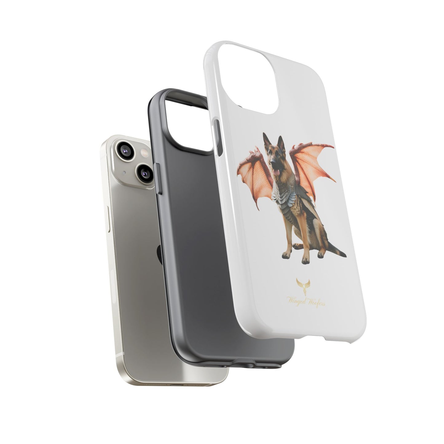 Mythical German Shepherd with Wings Dog iPhone Case | Tough Cases for Pet Lovers