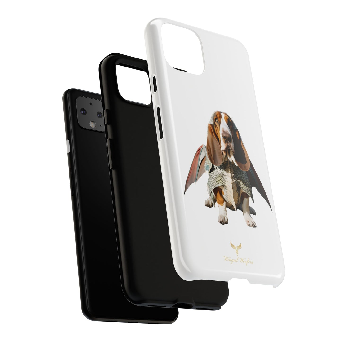 Whimsical Basset Hound Dog Phone Case - Tough Cases for Animal Lovers