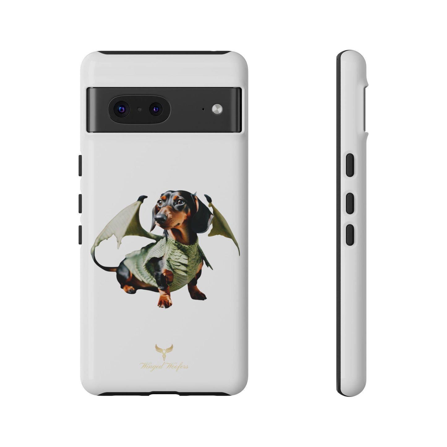 Whimsical Dragon Dog Phone Case - Tough Cases for Pet Lovers