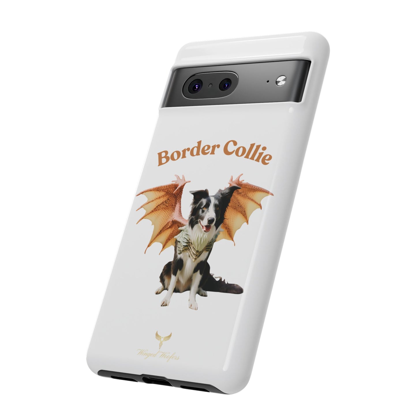 Border Collie Dragon Phone Case - Tough Cases for Dog Lovers