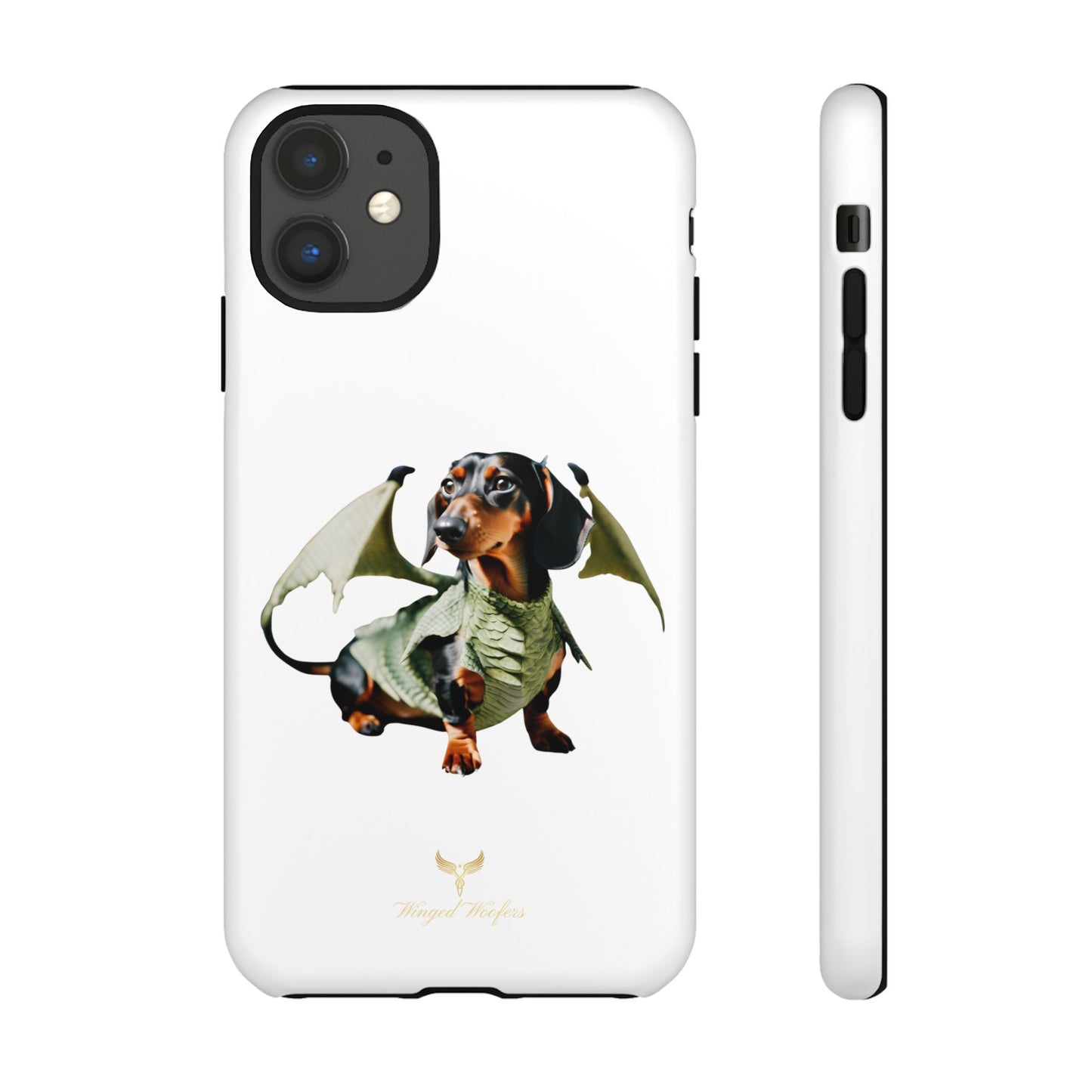 Whimsical Dragon Dog Phone Case - Tough Cases for Pet Lovers