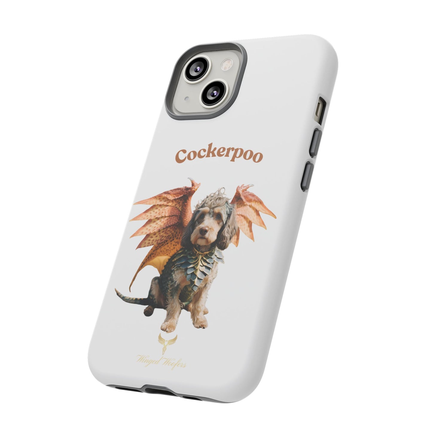 Cockerpoo Dragon Phone Case – Tough & Whimsical Pet Lover Gift