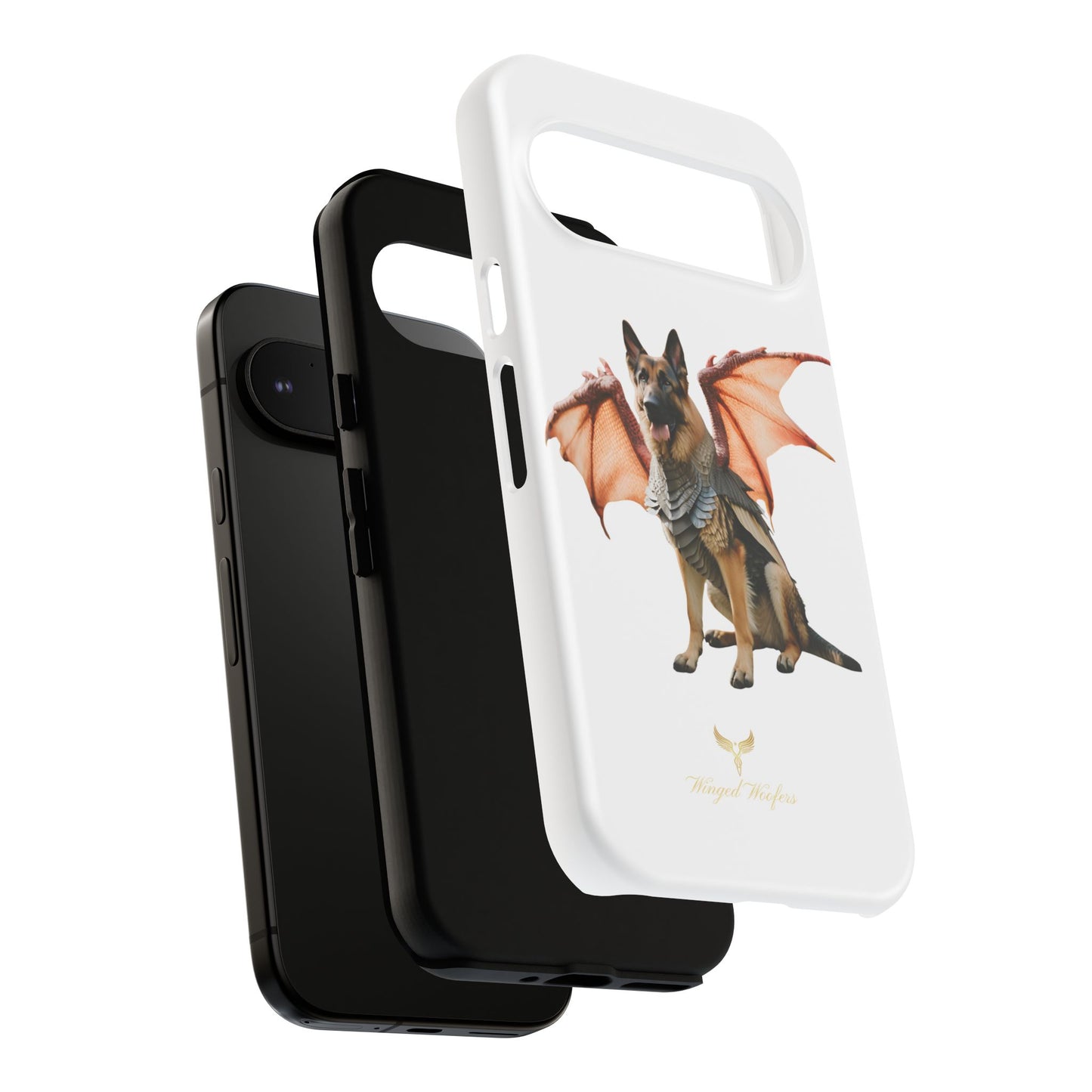 Mythical German Shepherd with Wings Dog iPhone Case | Tough Cases for Pet Lovers