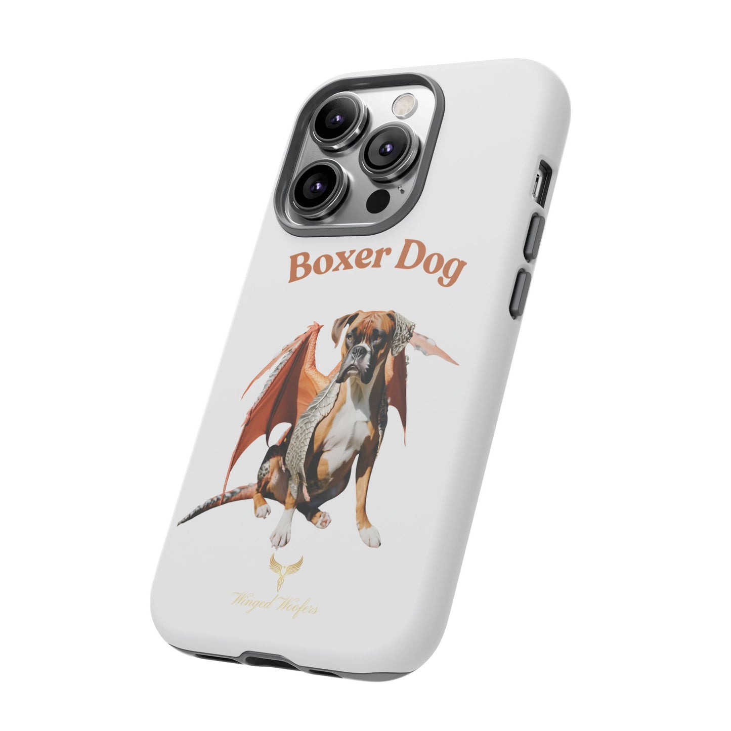 Boxer Dog Dragon Art Phone Case - Tough Cases