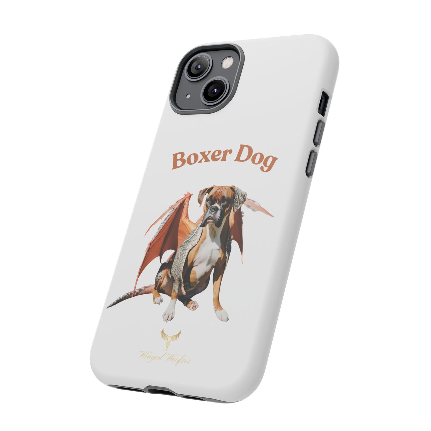 Boxer Dog Dragon Art Phone Case - Tough Cases