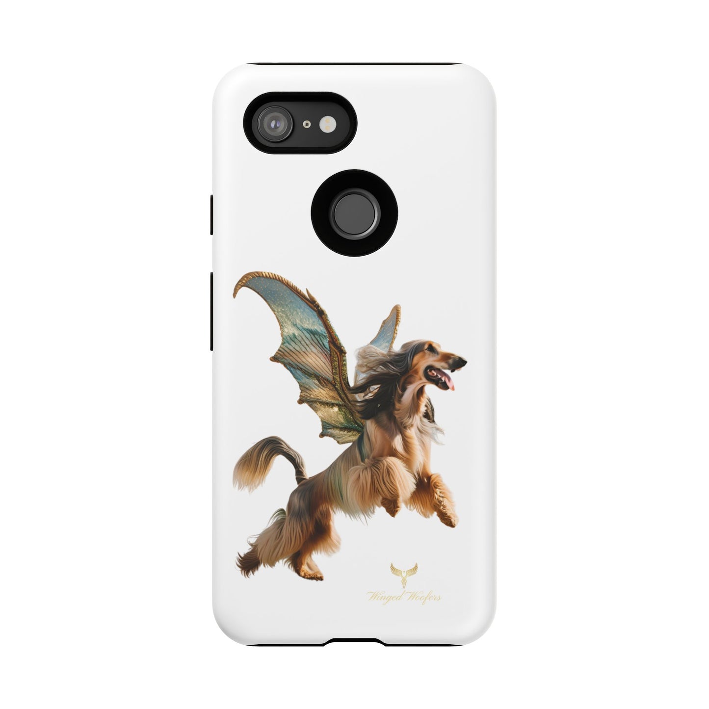 Magical Afghan Hound Dog Phone Case - Tough Cases with Winged Design