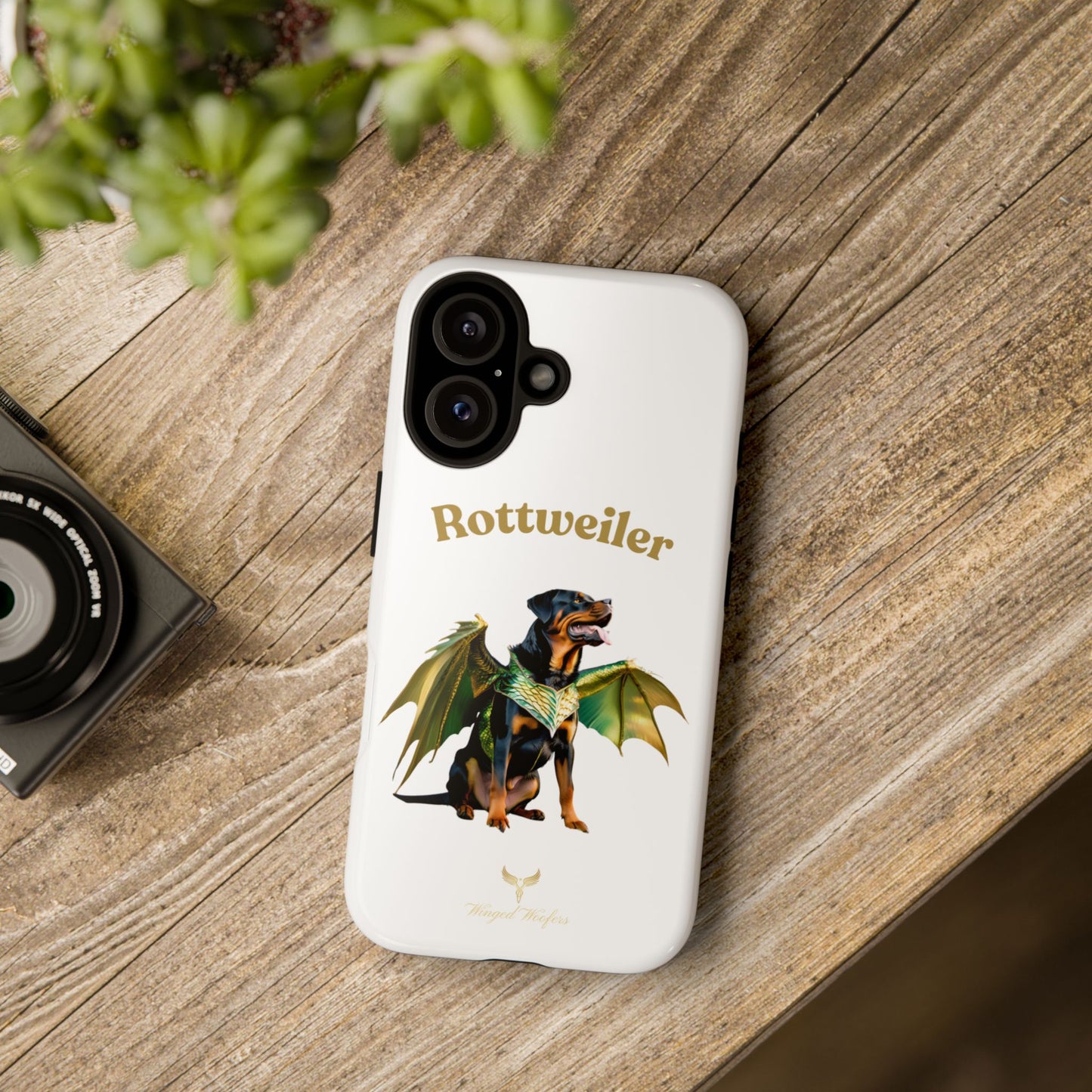 Rottweiler Dragon Wings Phone Case - Tough Cases for Dog Lovers