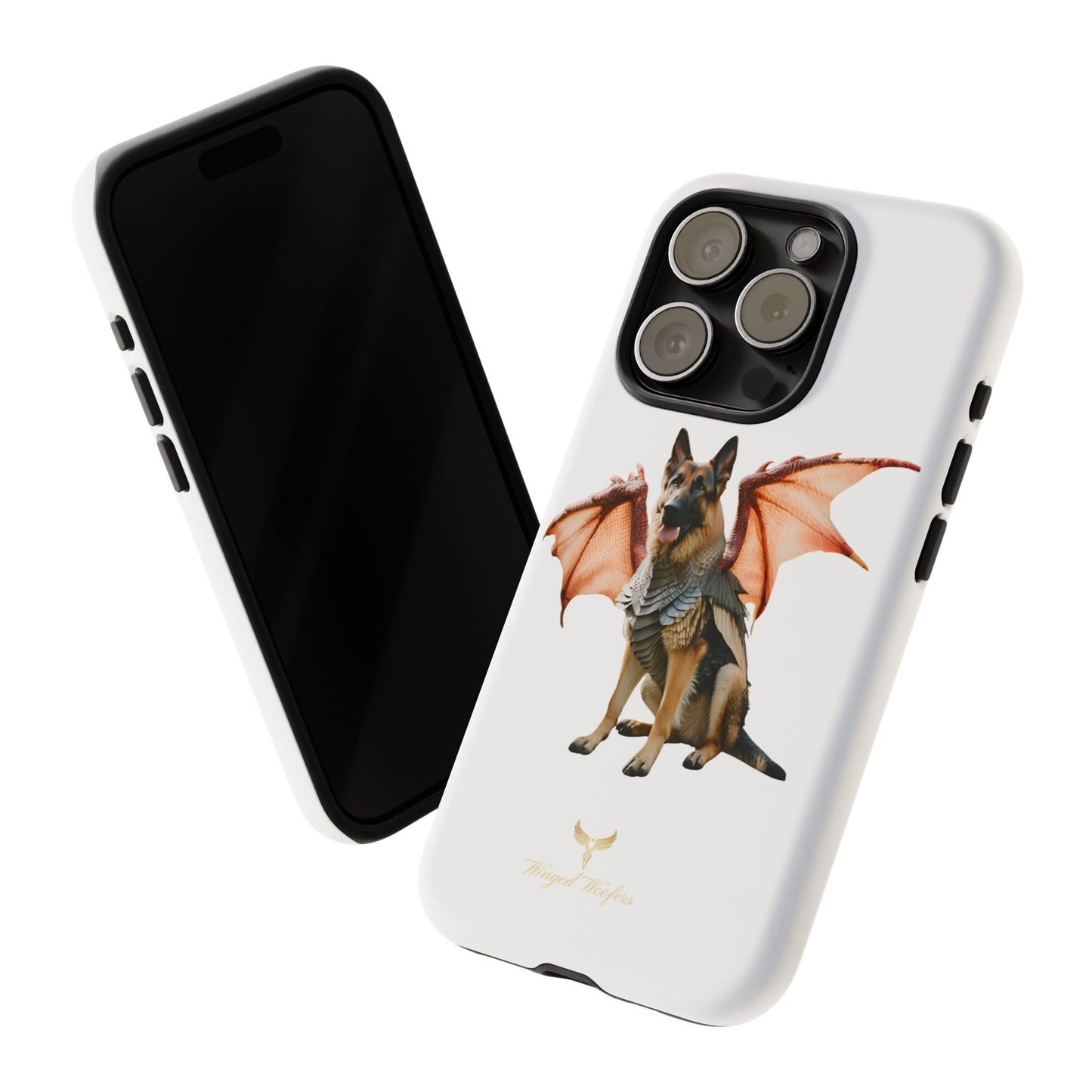 Mythical German Shepherd with Wings Dog iPhone Case | Tough Cases for Pet Lovers