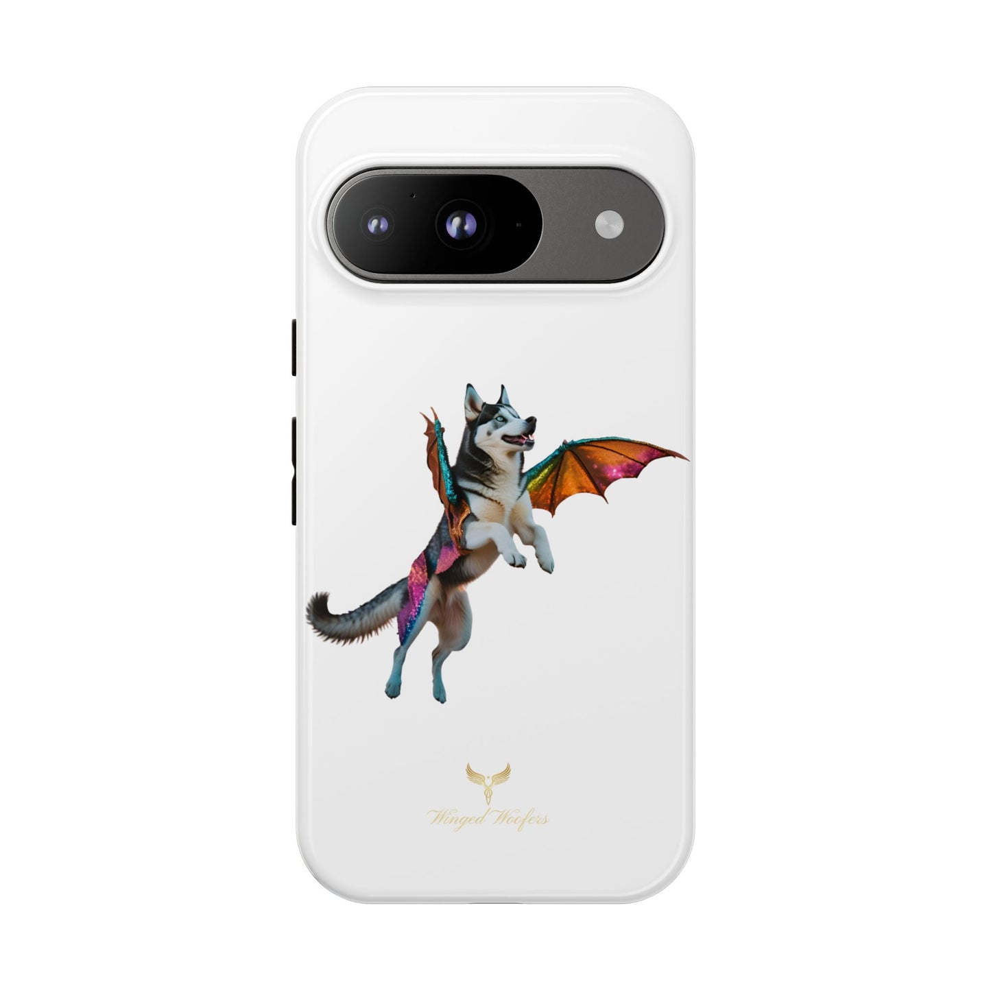 Magical Husky Pet Phone Case - Winged Dog Design | Tough Cases | Unique Animal Lover Gift