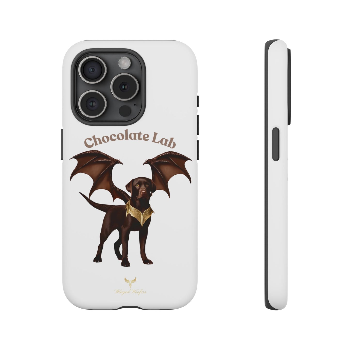 Chocolate Lab Dragon Phone Case - Tough & Stylish for Dog Lovers