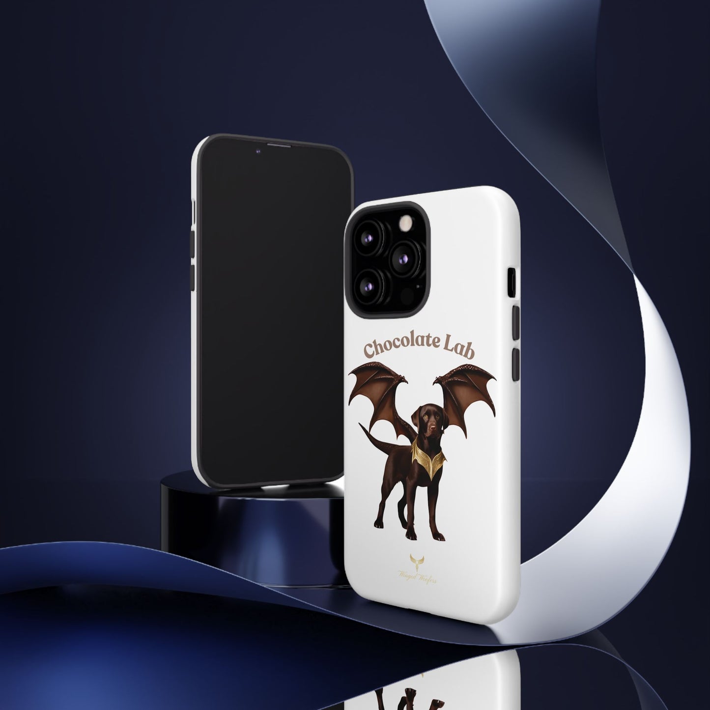 Chocolate Lab Dragon Phone Case - Tough & Stylish for Dog Lovers