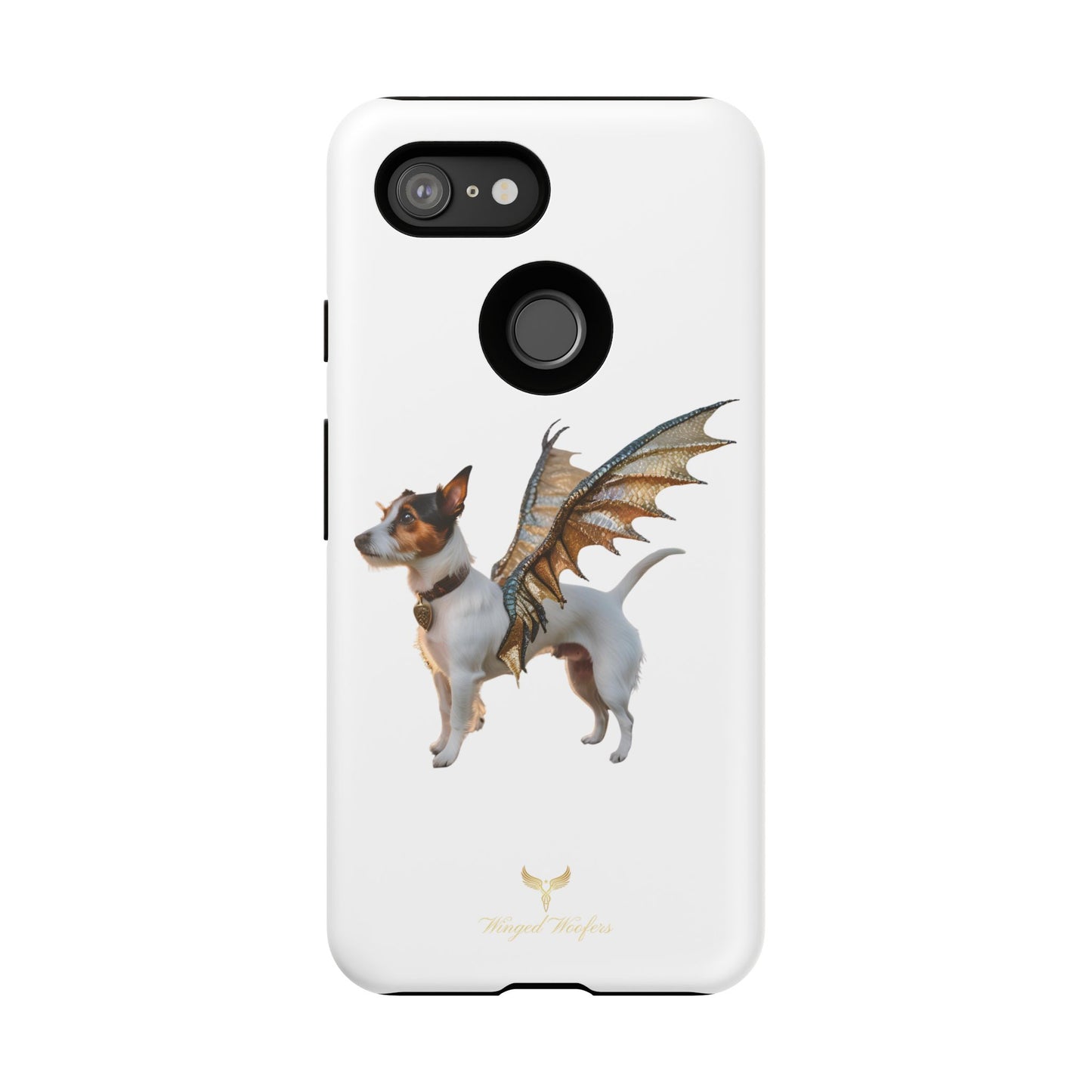 Fantasy Pet Phone Case - Tough Cases with Winged Jack Russell Dog Design