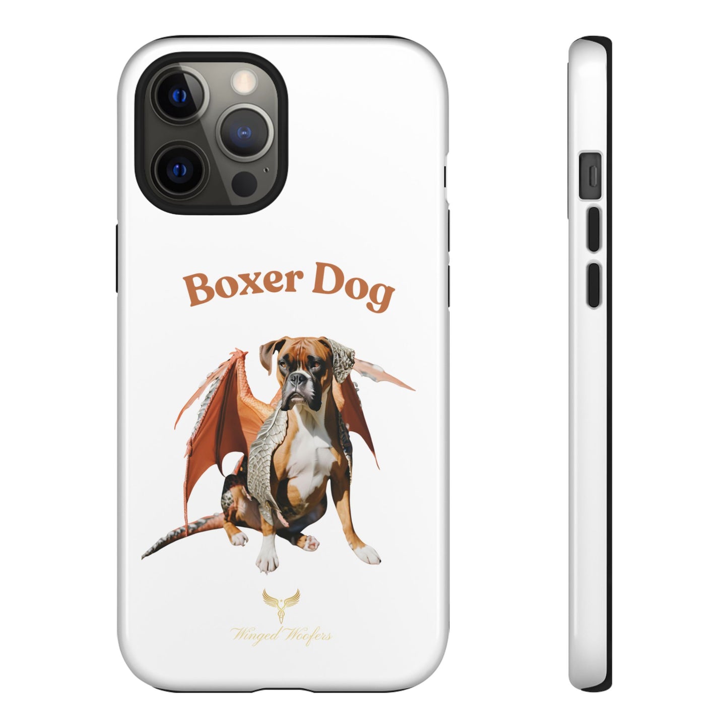 Boxer Dog Dragon Art Phone Case - Tough Cases