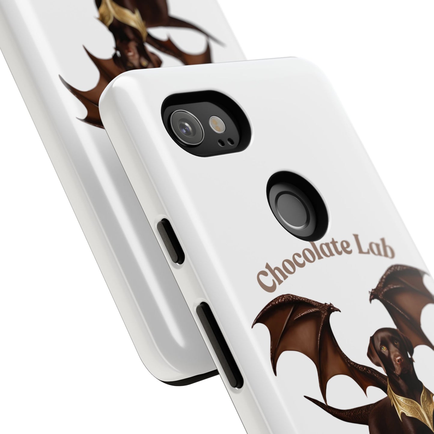 Chocolate Lab Dragon Phone Case - Tough & Stylish for Dog Lovers