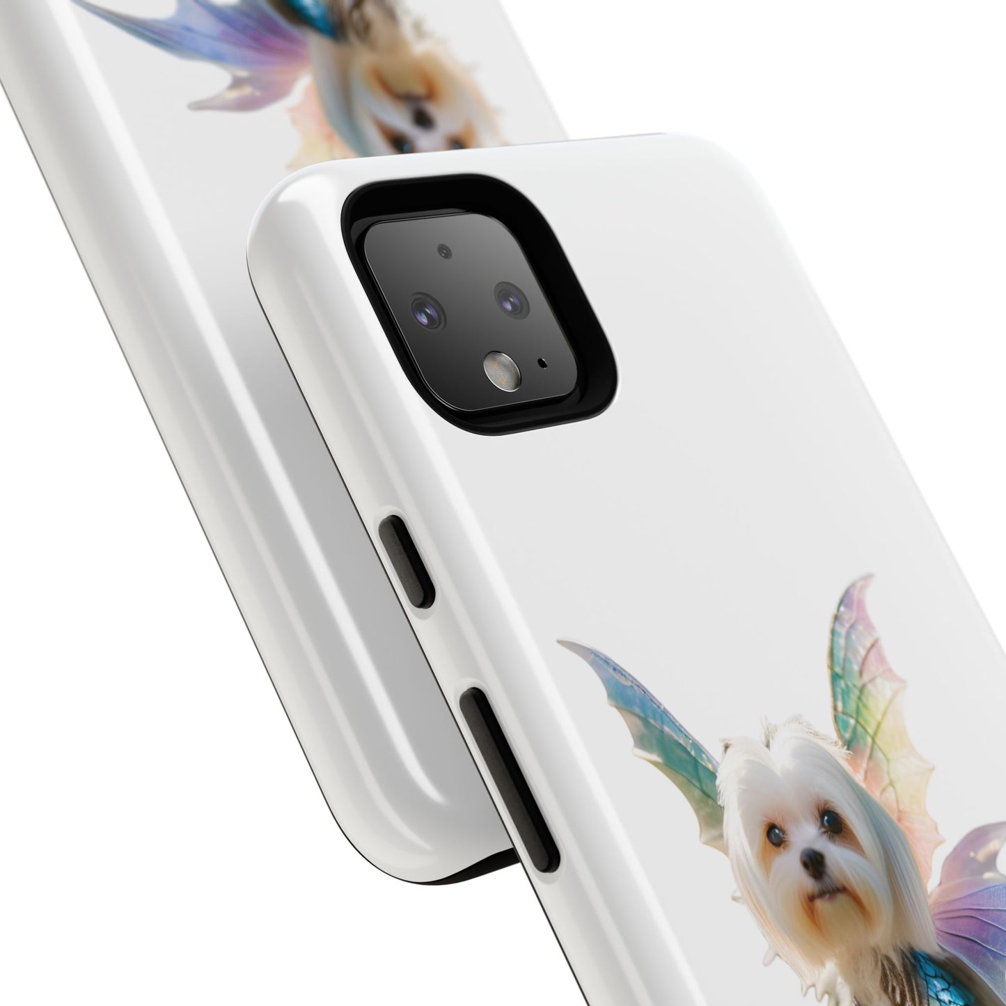 Maltese Dog with Wings Tough Phone Cases