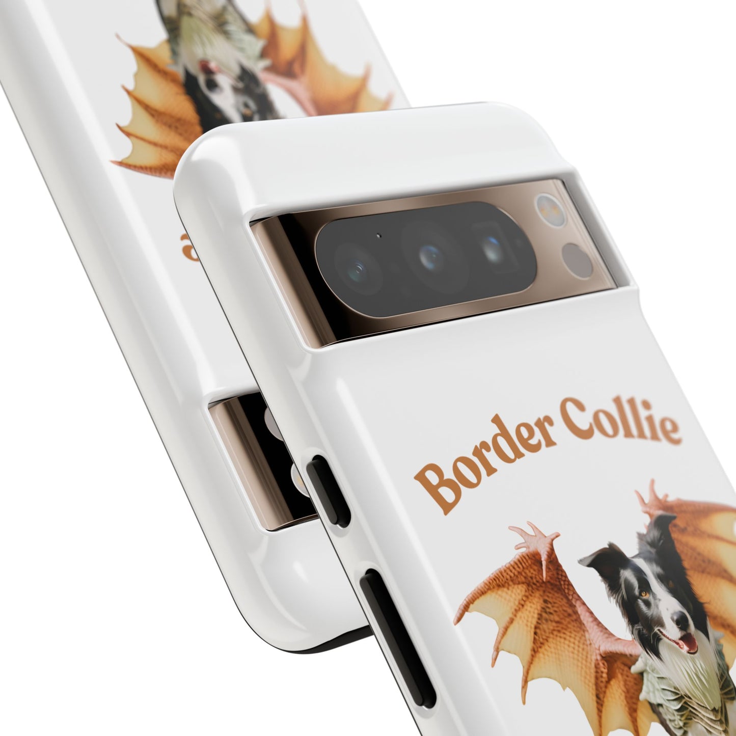 Border Collie Dragon Phone Case - Tough Cases for Dog Lovers